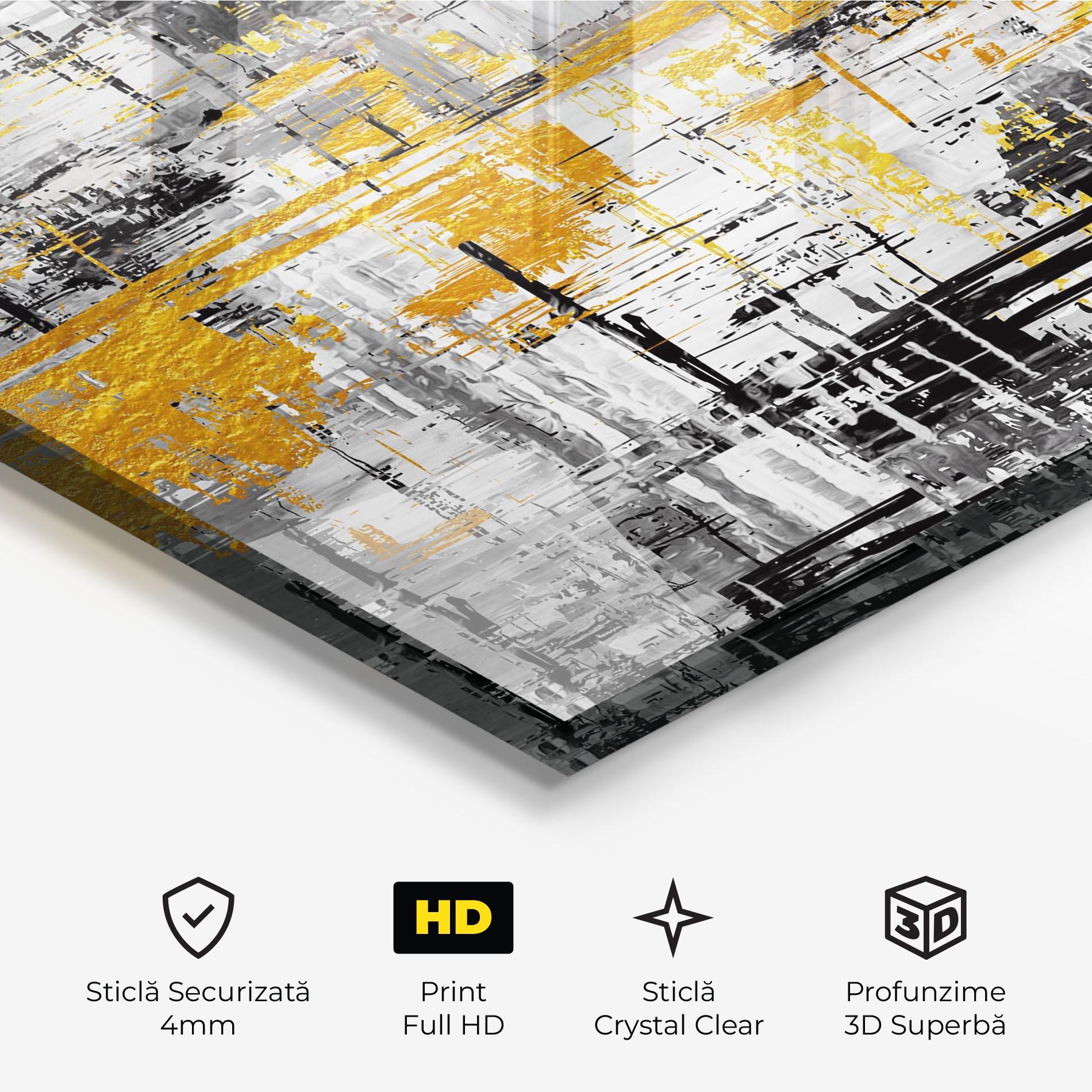 Tablou Sticla Abstract Mix Color mockup 3