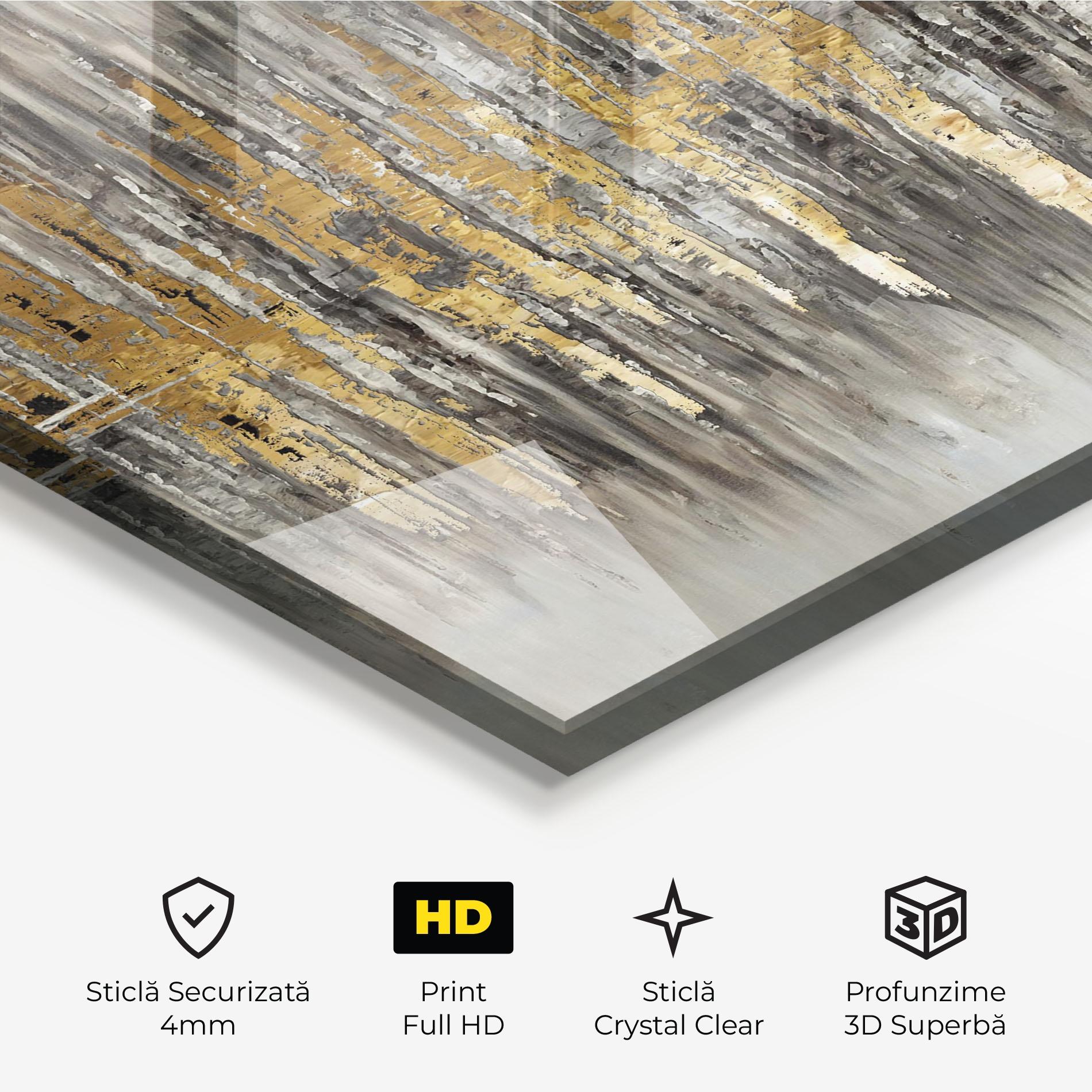 Tablou Sticla Acrylic Silver Paint mockup 3