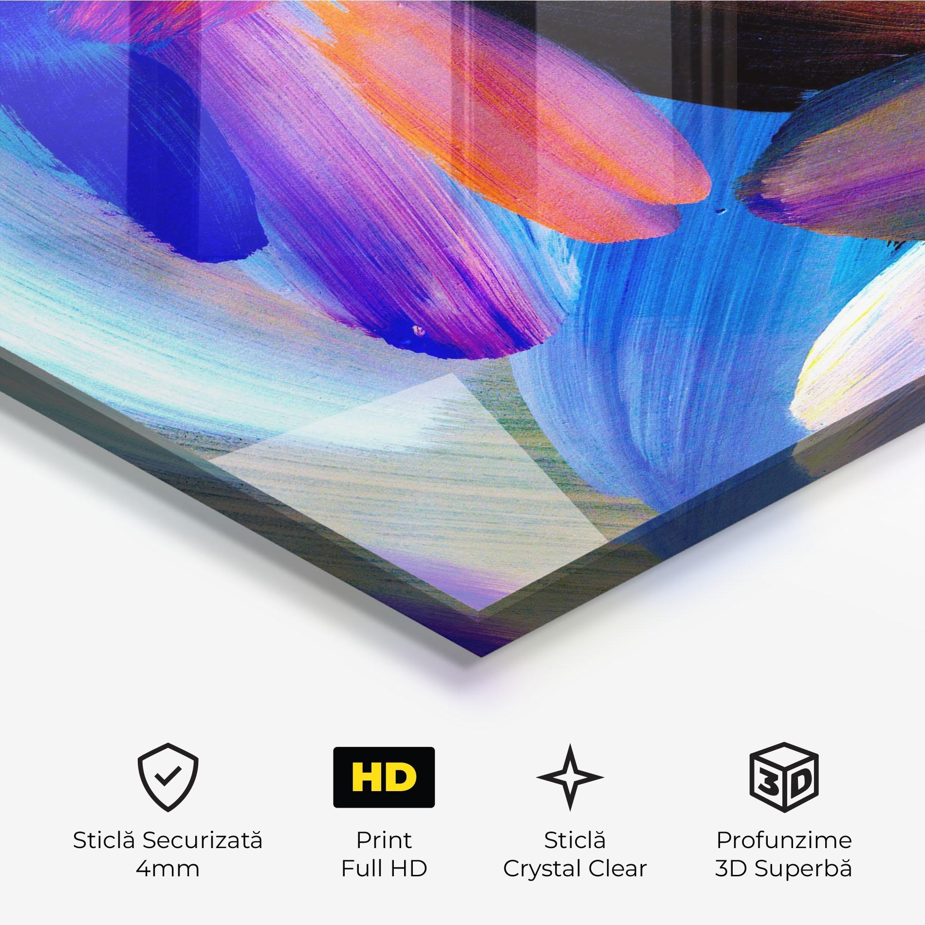 Tablou Sticla Colorful Abstract mockup 3