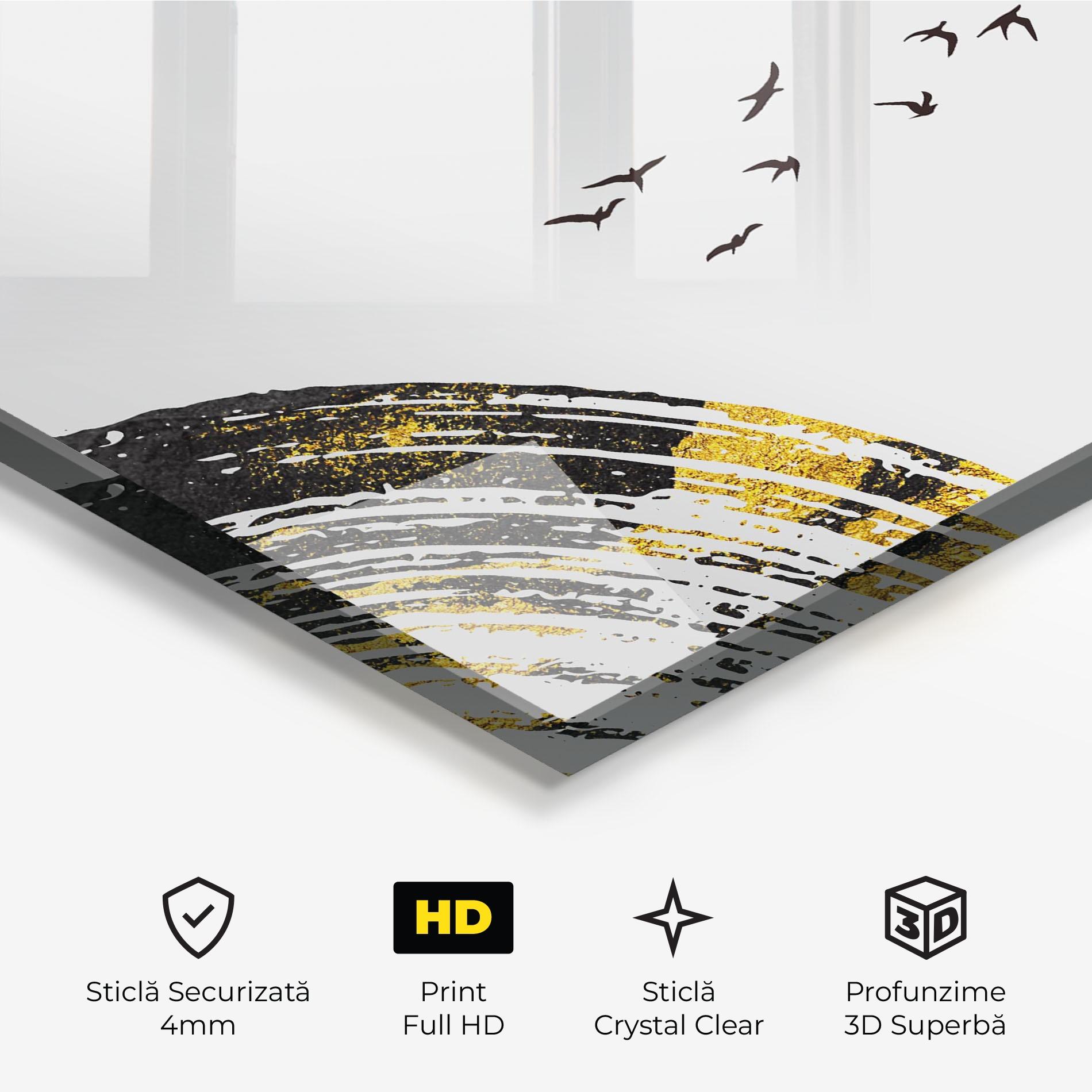 Tablou Sticla Golden Deer mockup 3