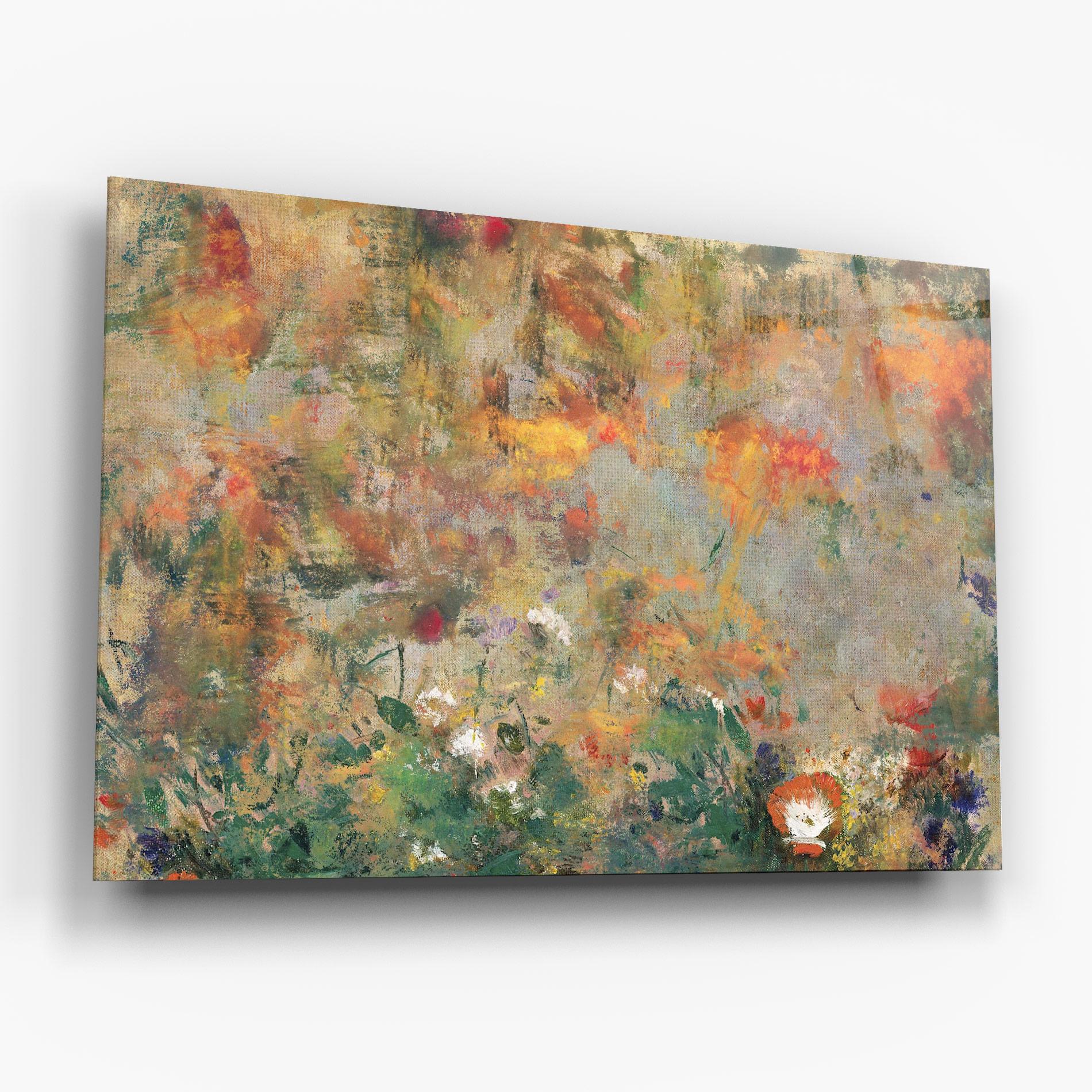 Tablou Sticla Abstract Flowers mockup 6