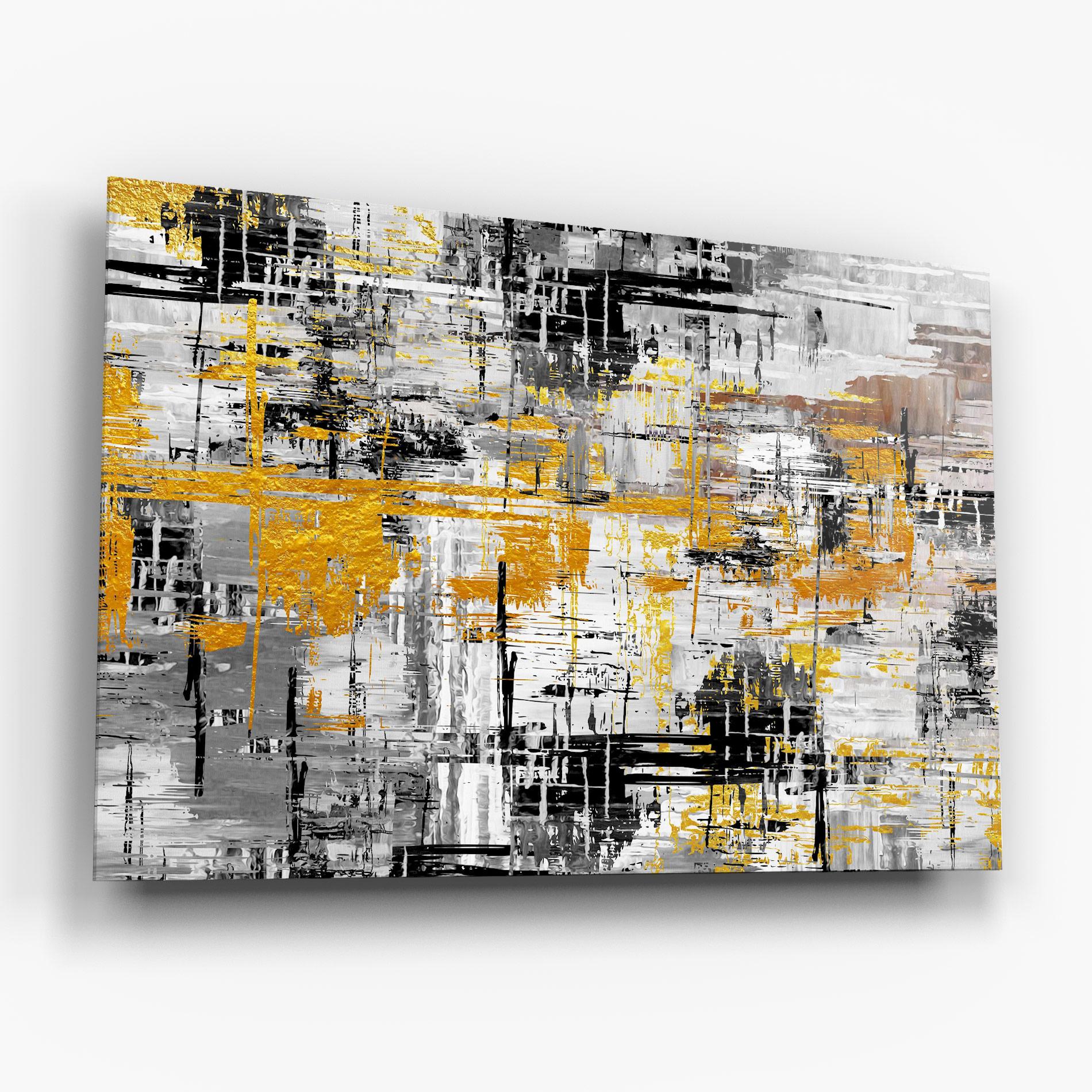 Tablou Sticla Abstract Mix Color mockup 6