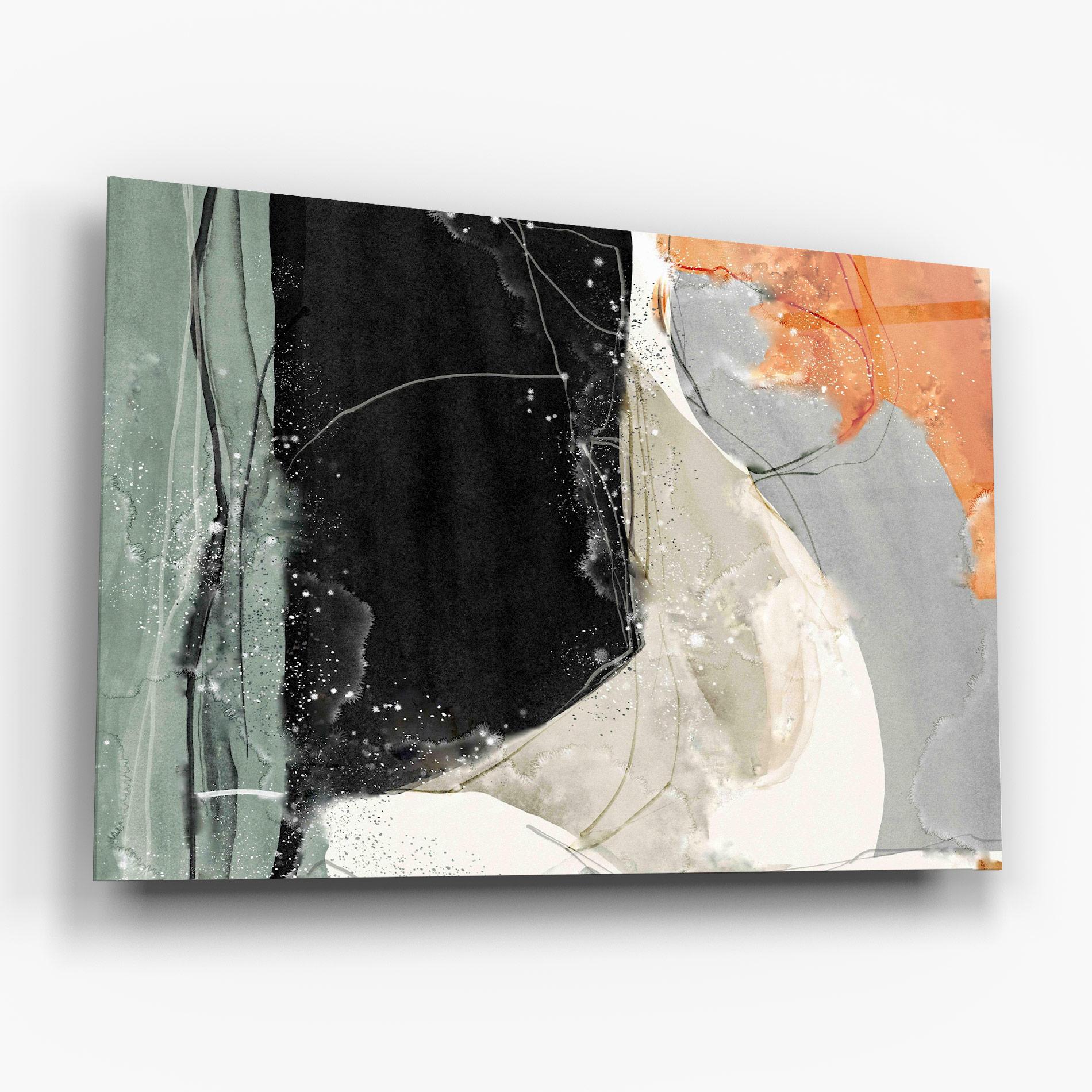 Tablou Sticla Beautiful White Drops mockup 6