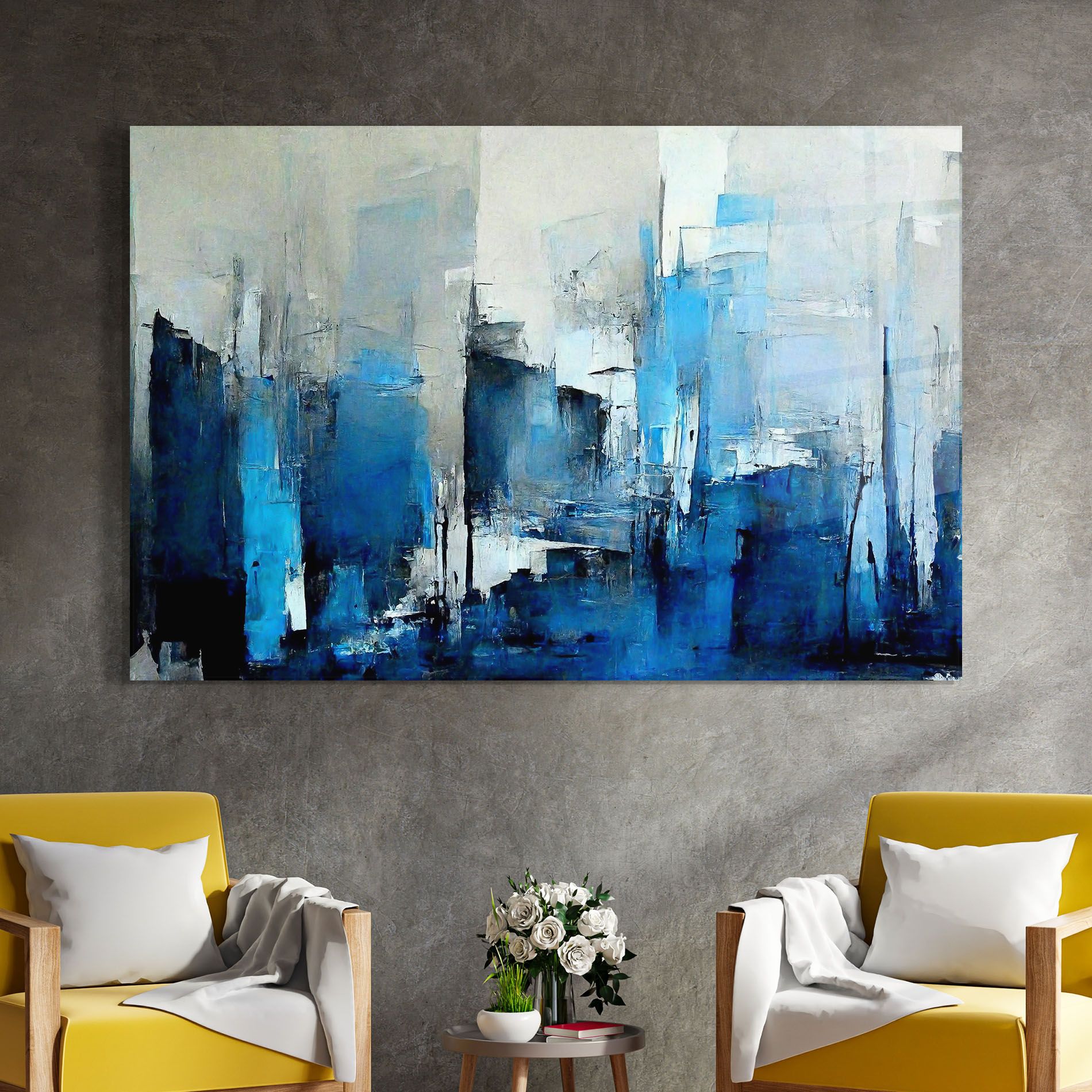 Blue Gray Color mockup 4