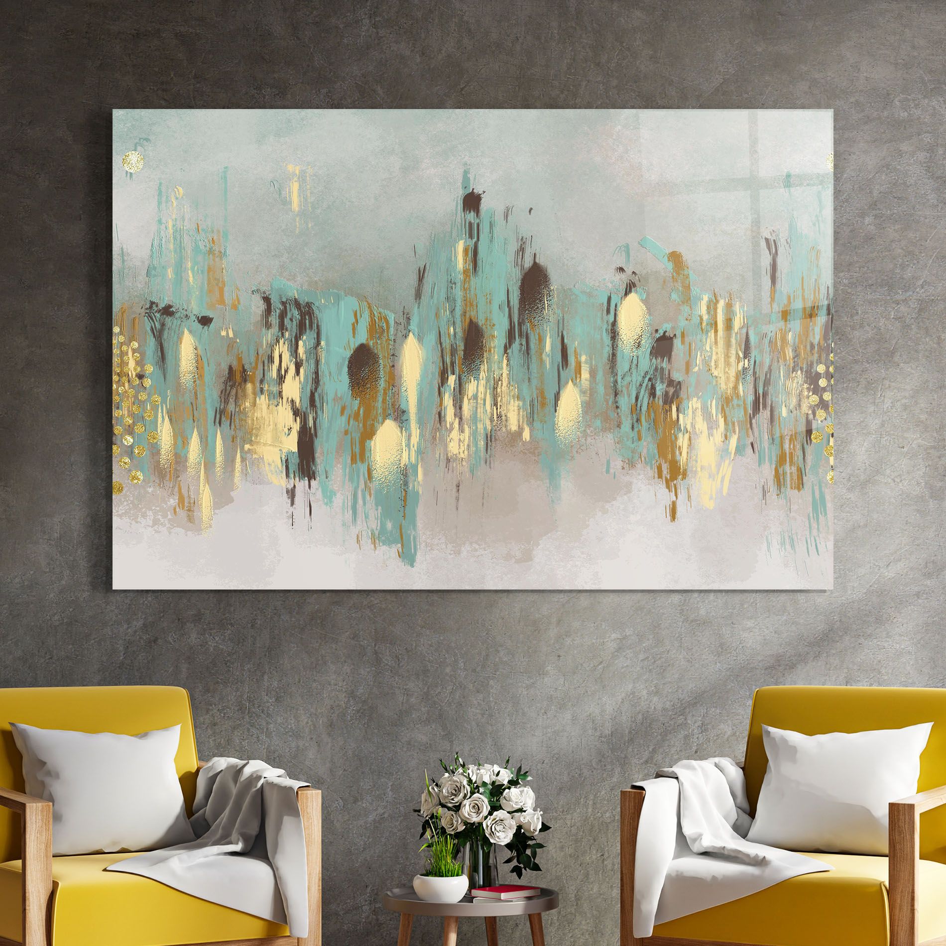 Gold Spiral Points mockup 4