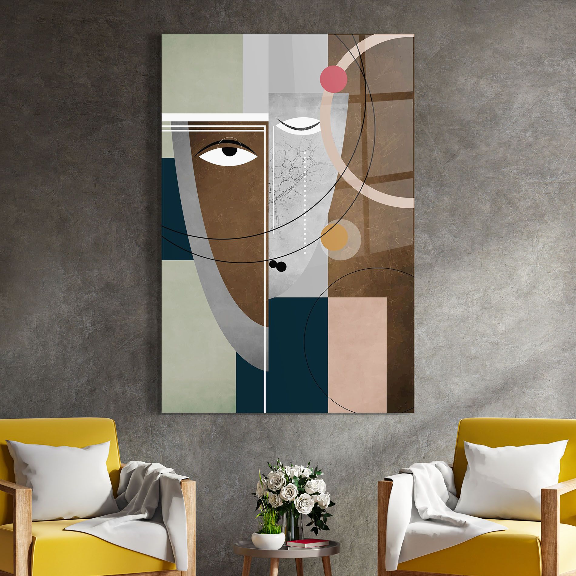Abstract Brown Face mockup 4