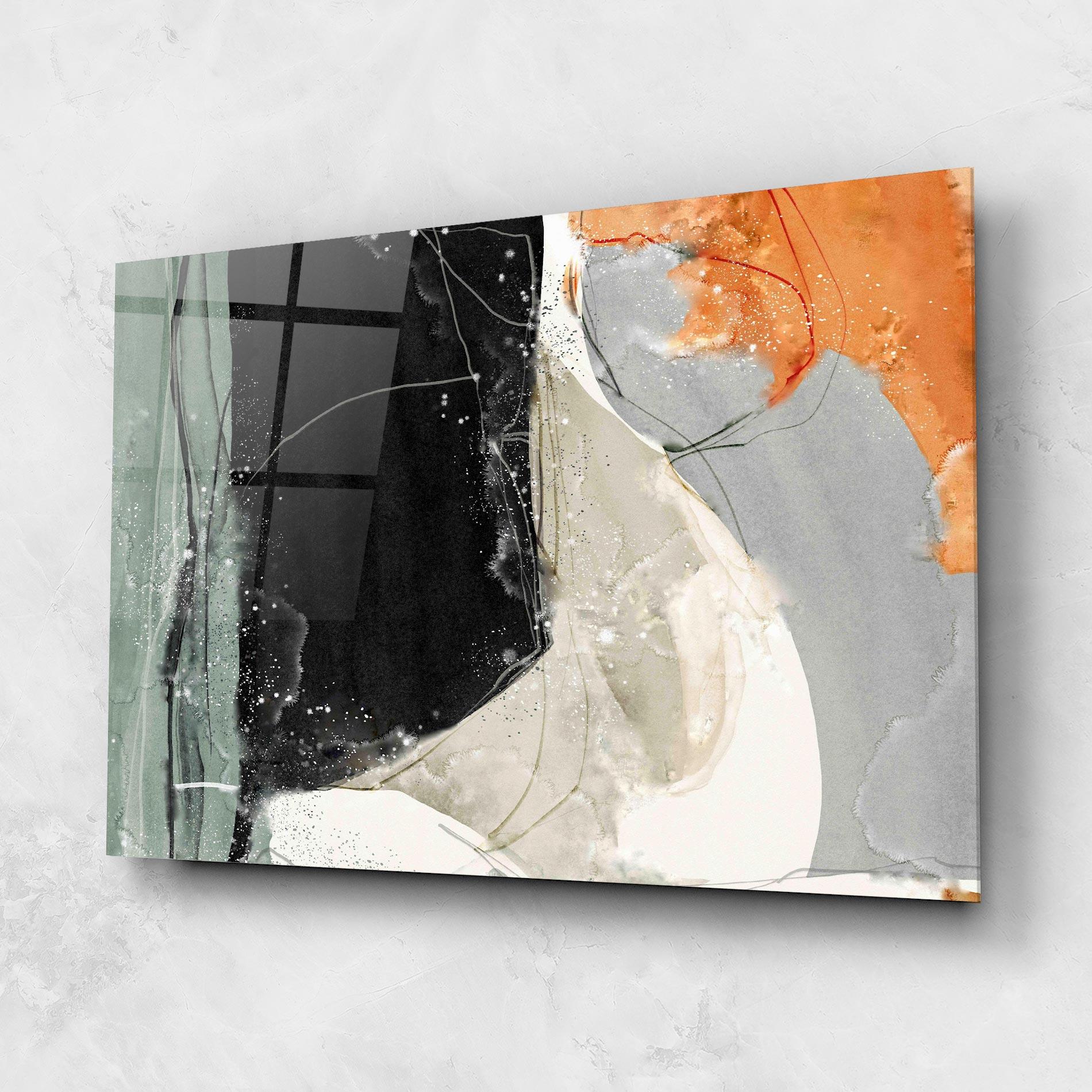 Tablou Sticla Beautiful White Drops mockup 1