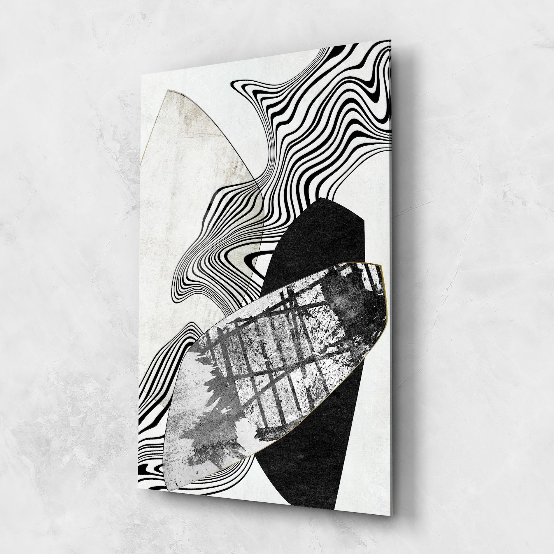 Abstract Black Lines mockup 1
