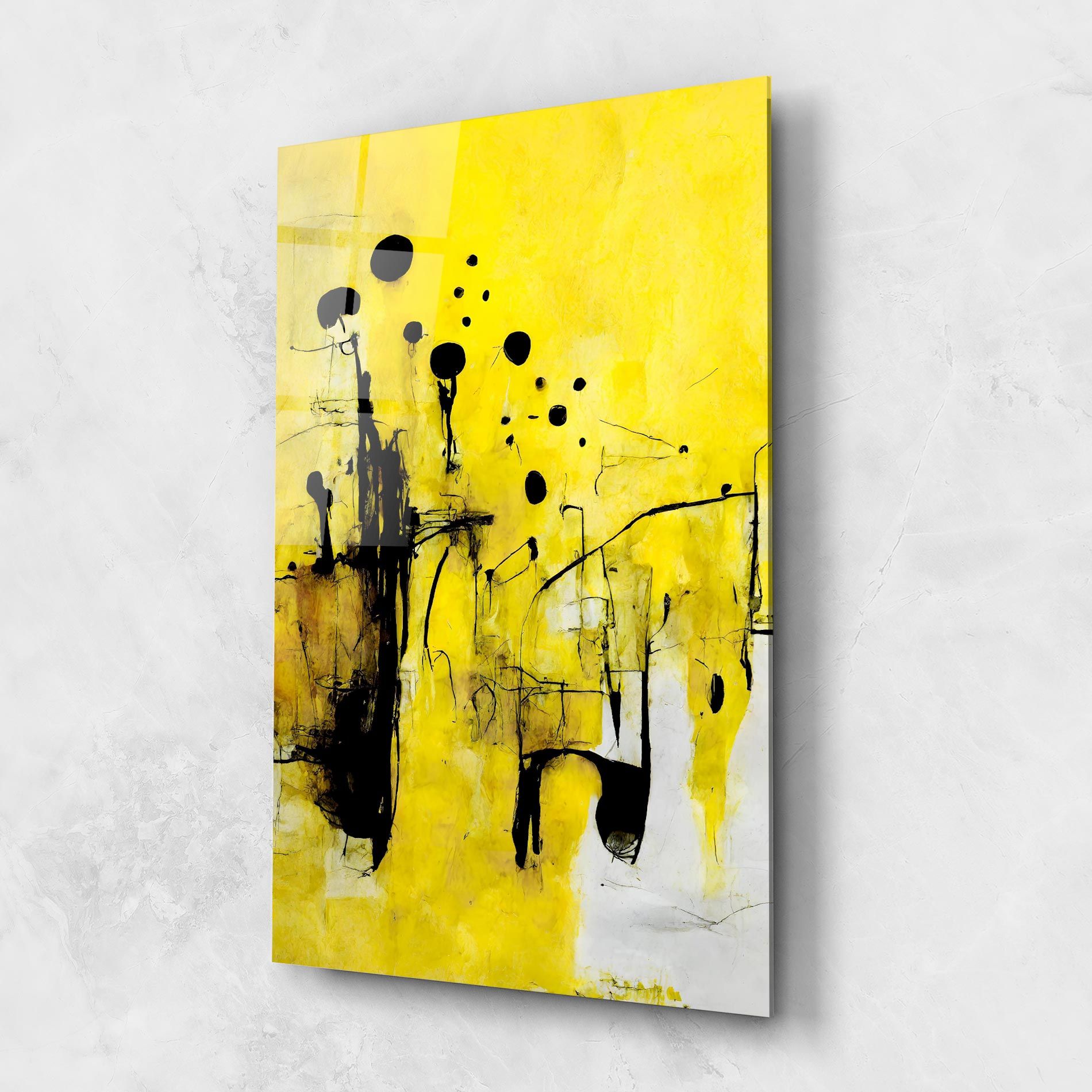 Abstract Black Yellow mockup 1