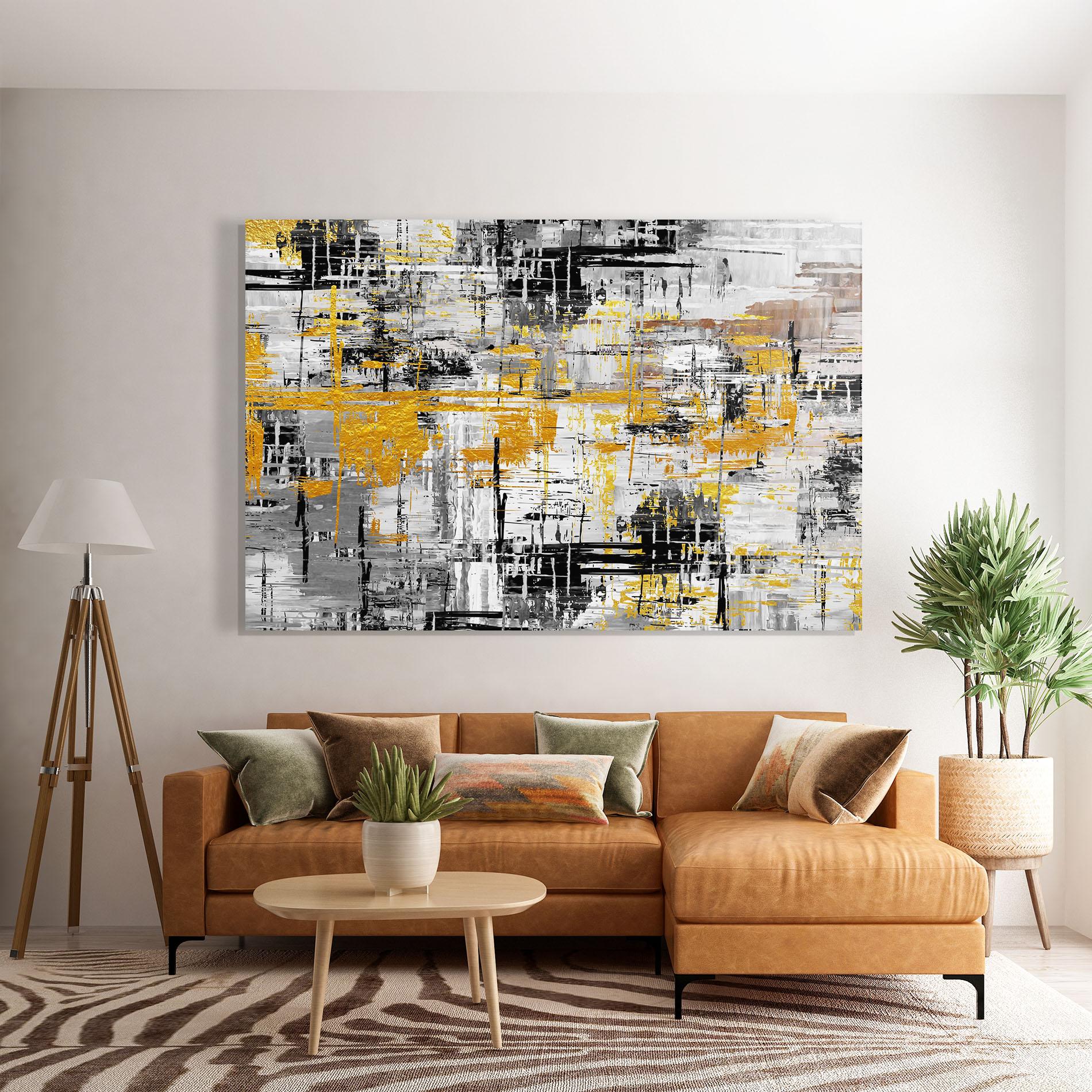 Tablou Sticla Abstract Mix Color mockup 7