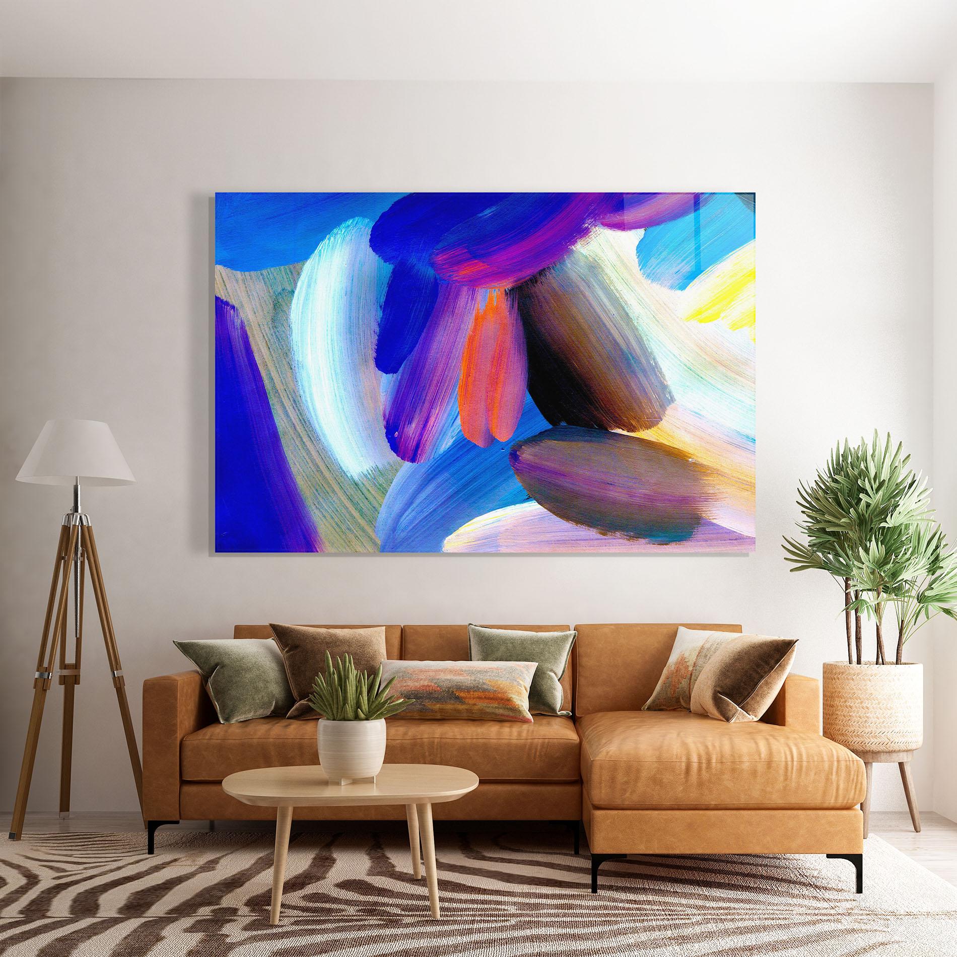 Tablou Sticla Colorful Abstract mockup 7