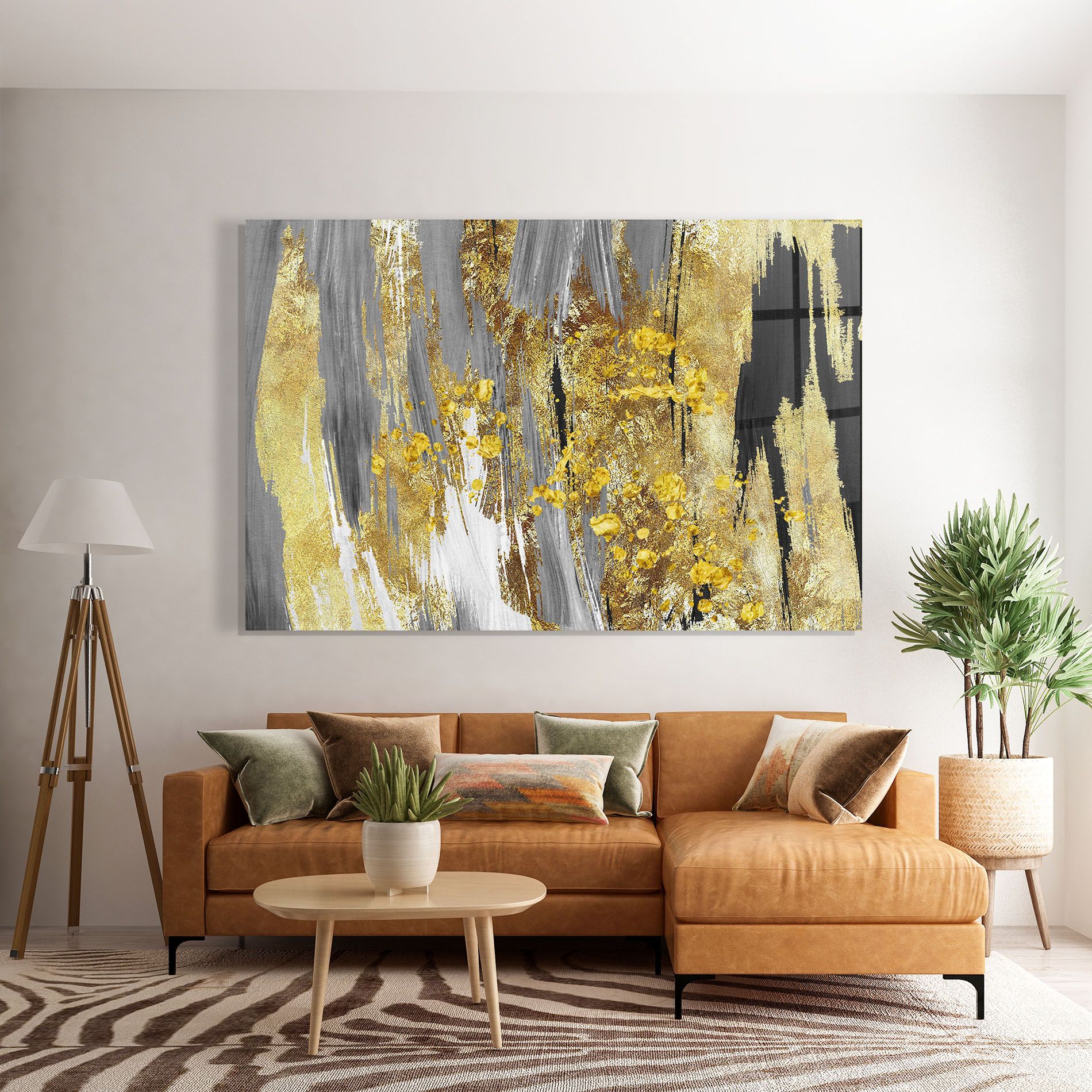 Golden Grfey Lines mockup 7