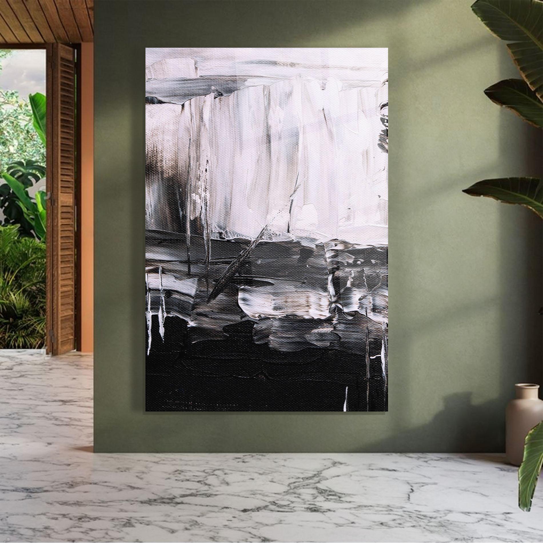 Tablou Sticla Abstract Paintings mockup 7