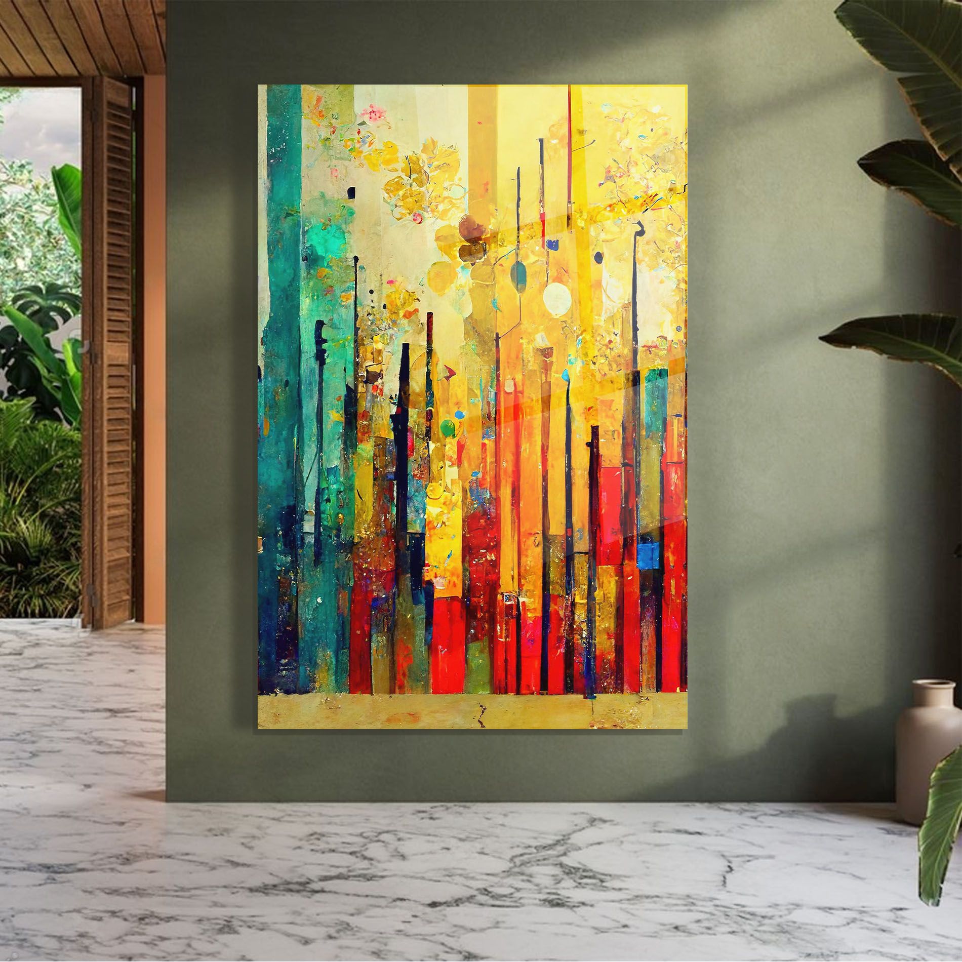 Black Lines On Yellow Light mockup 7