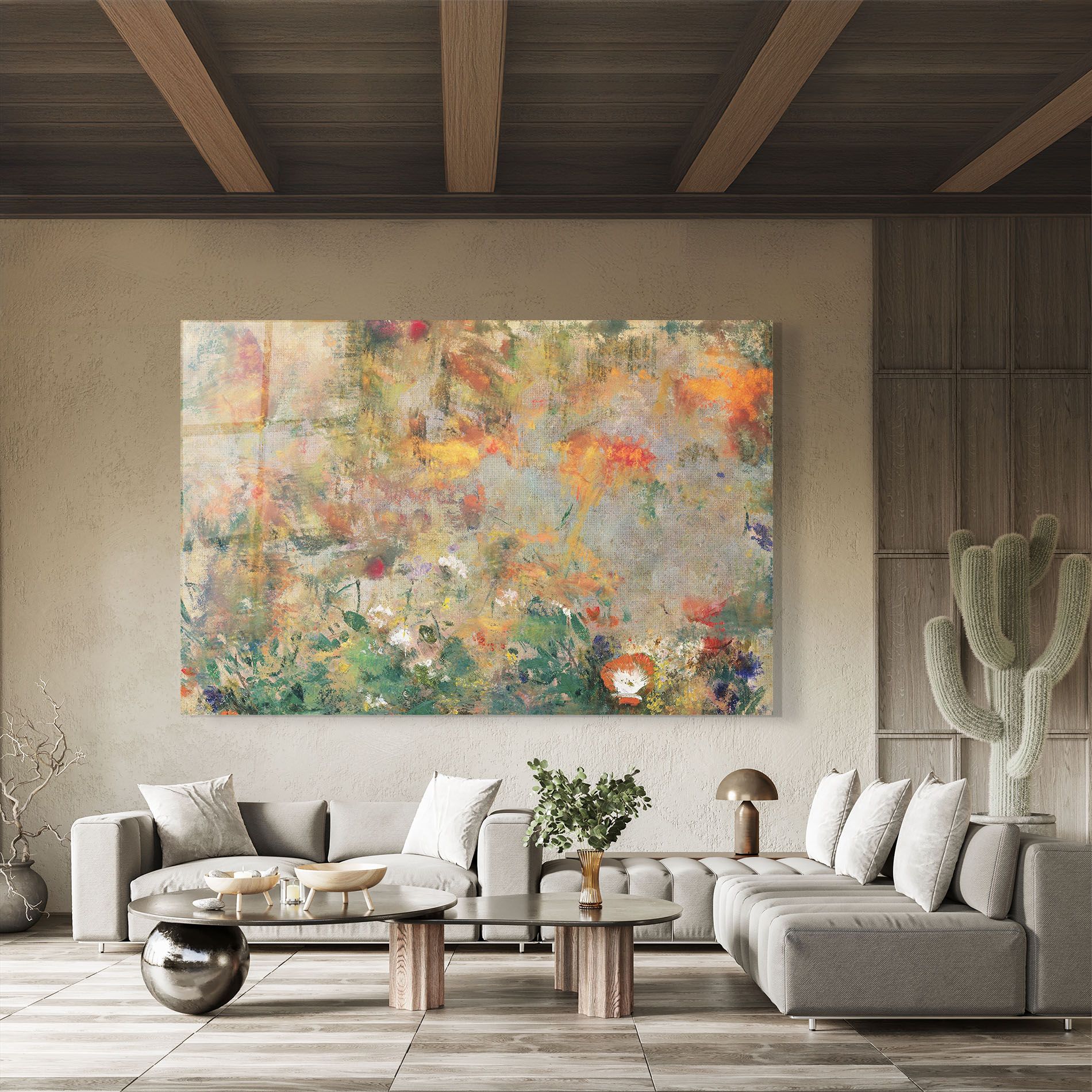 Abstract Flowers mockup 8