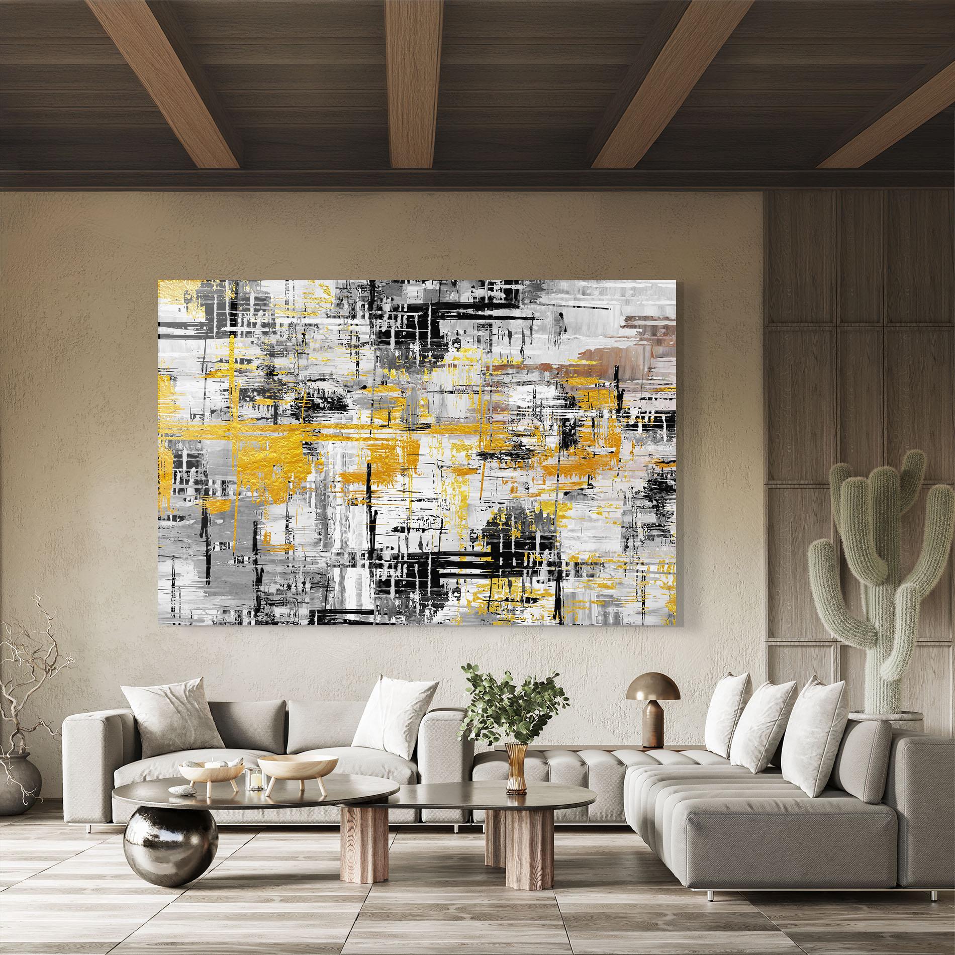 Tablou Sticla Abstract Mix Color mockup 8