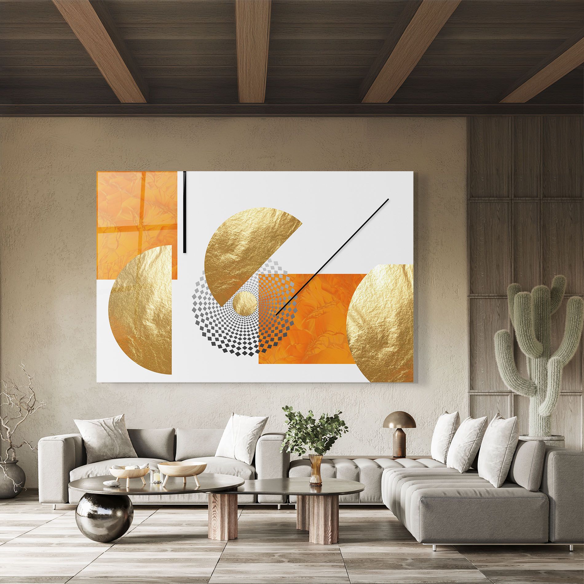 Beautiful Gold Shapes mockup 8