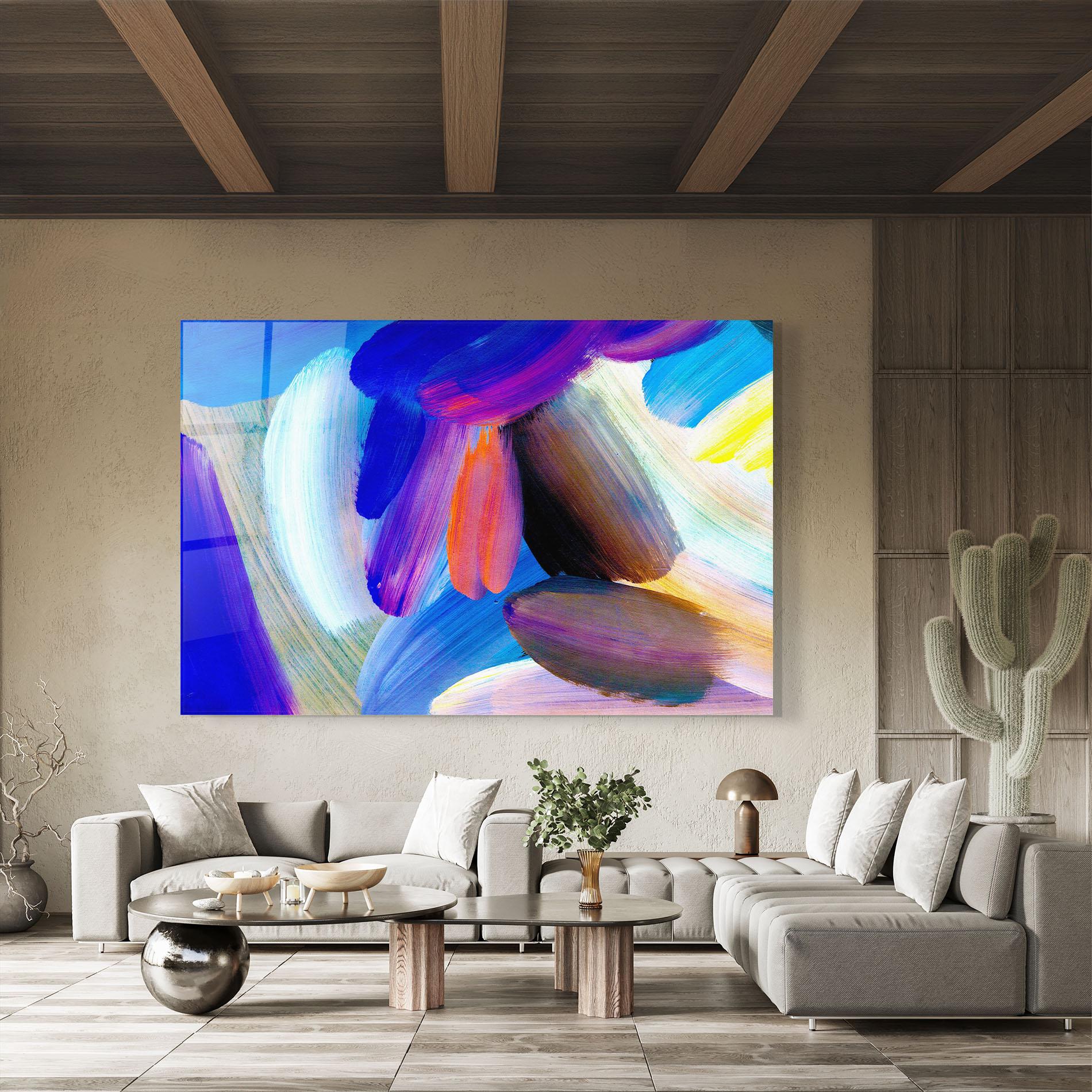 Tablou Sticla Colorful Abstract mockup 8