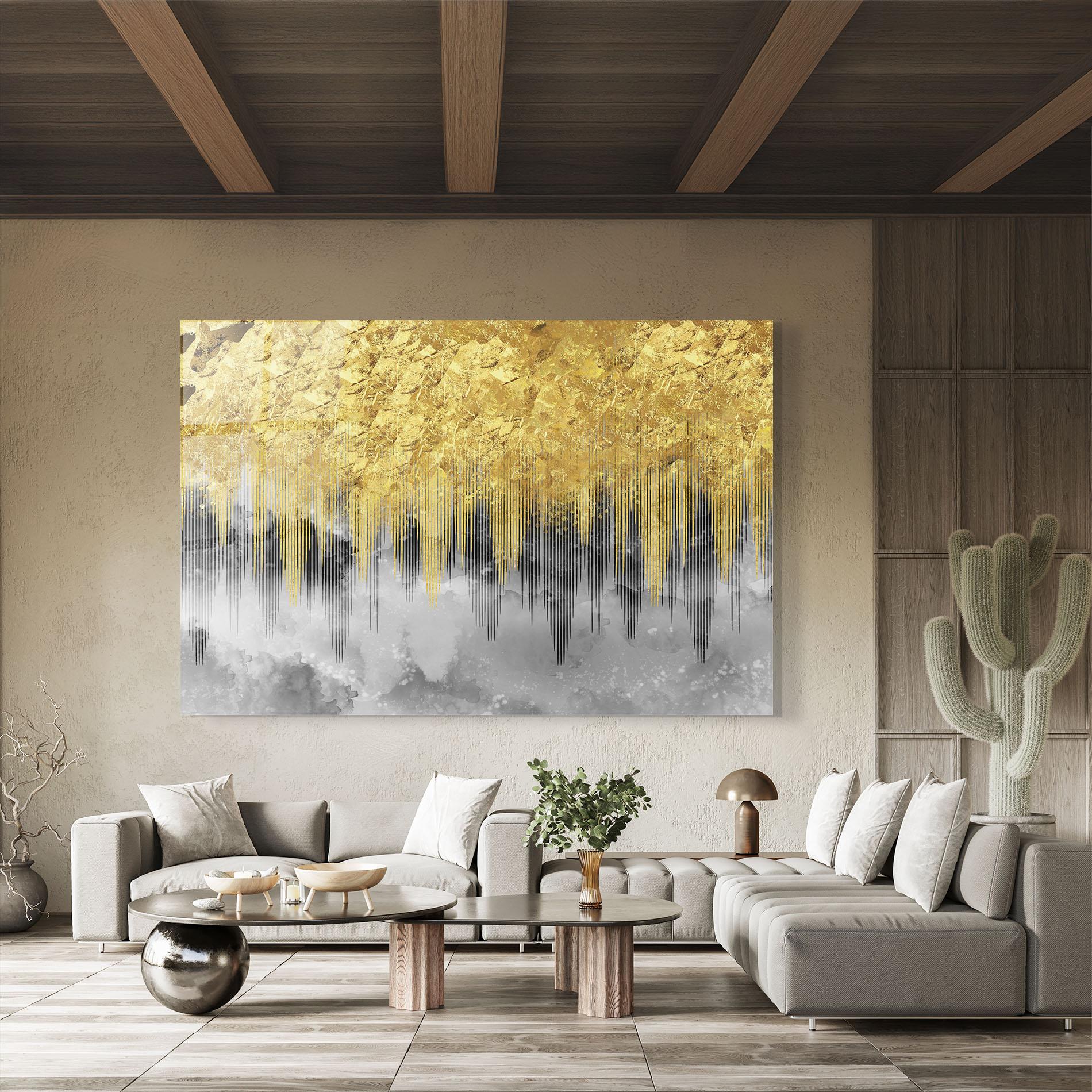 Tablou Sticla Golden Grey mockup 8