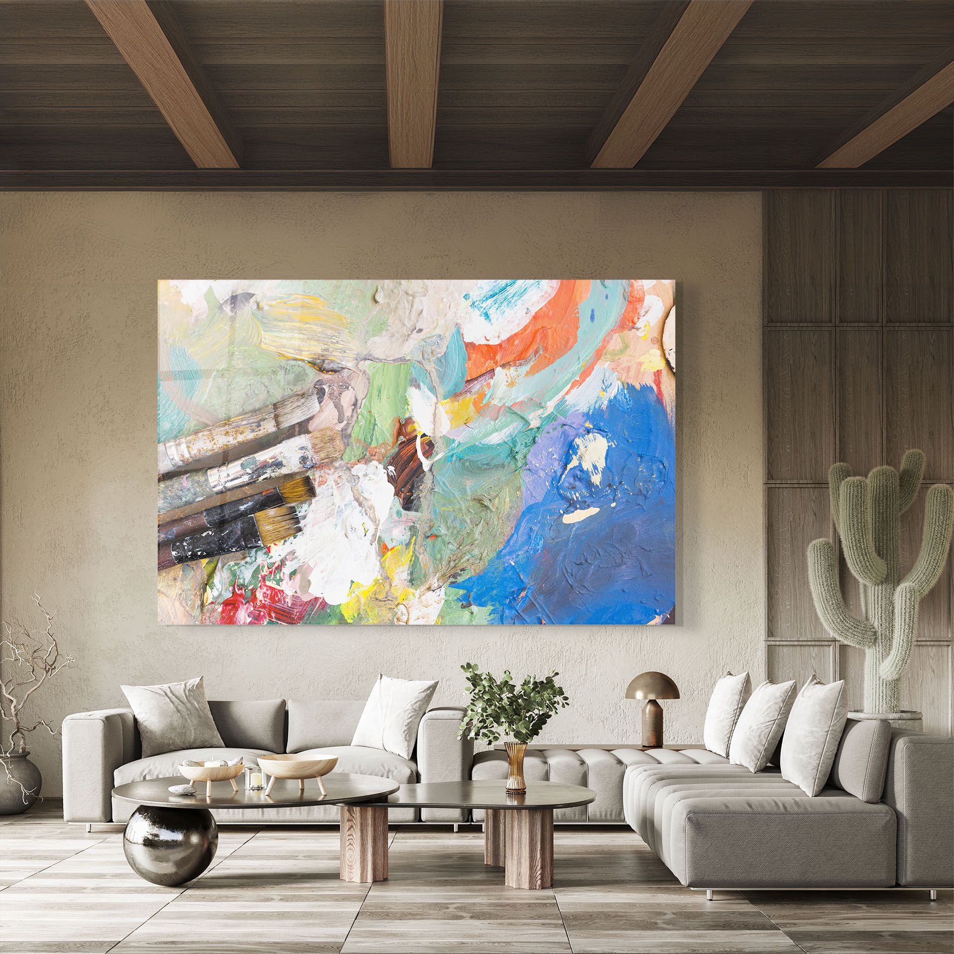 Messy Paint Brushes mockup 8