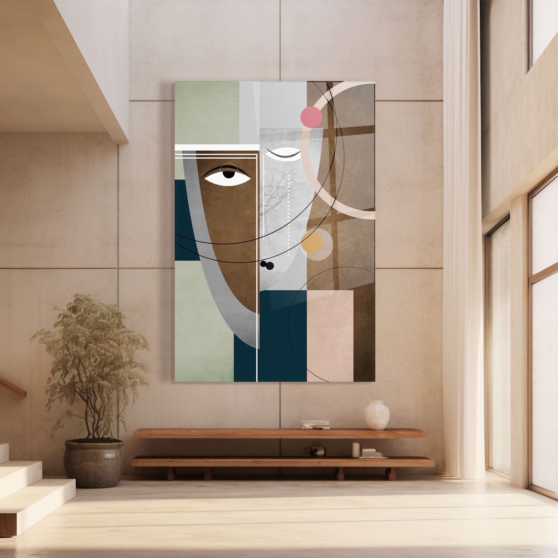 Abstract Brown Face mockup 8