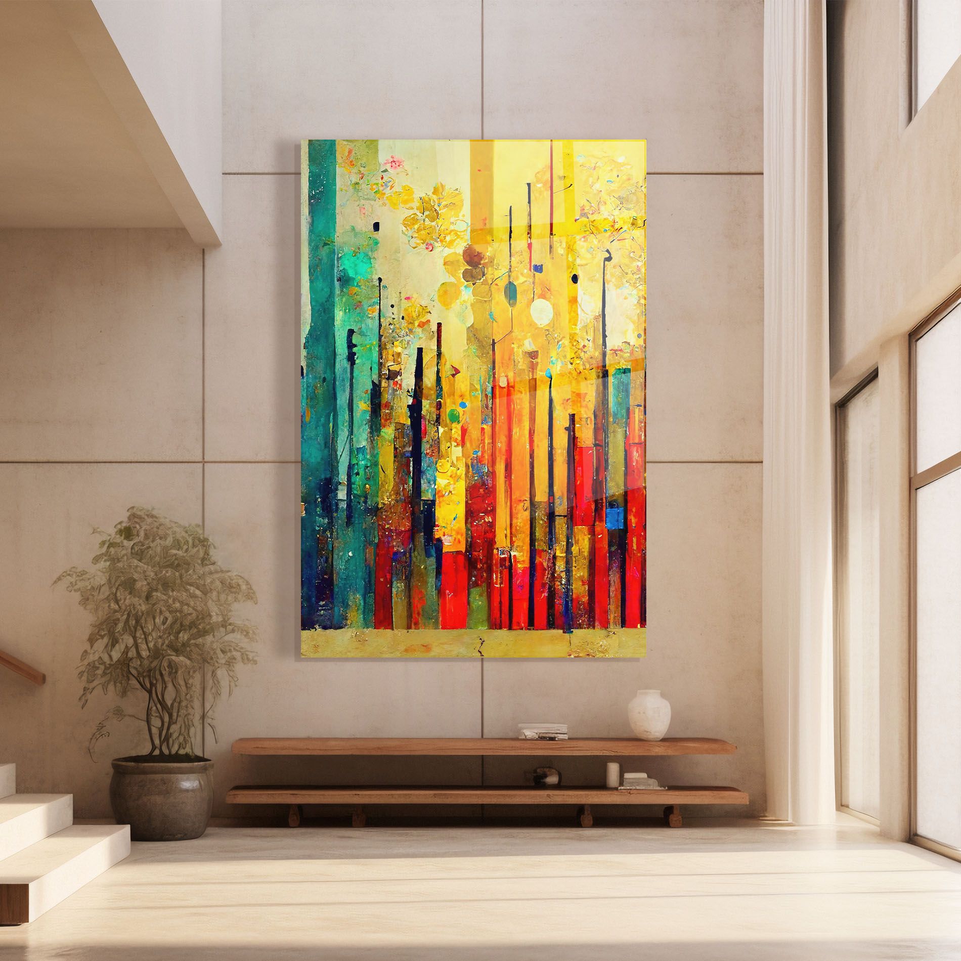 Black Lines On Yellow Light mockup 8