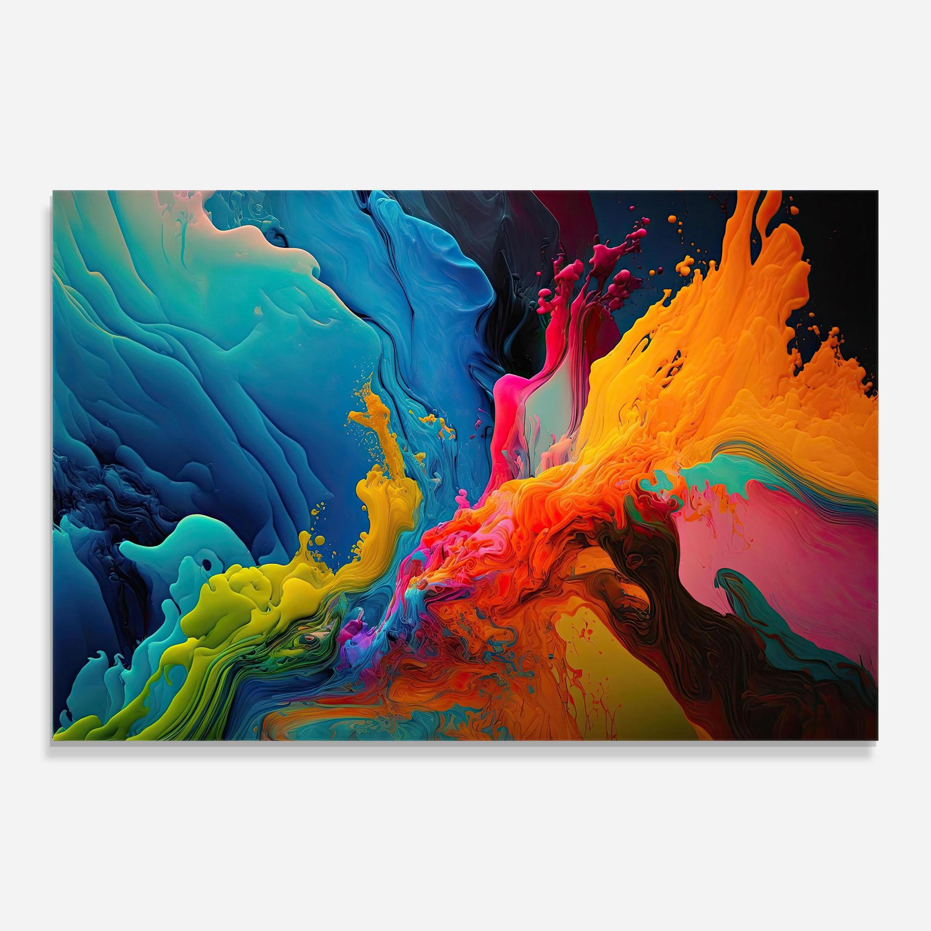 Tablou Sticla Color Floating mockup 0