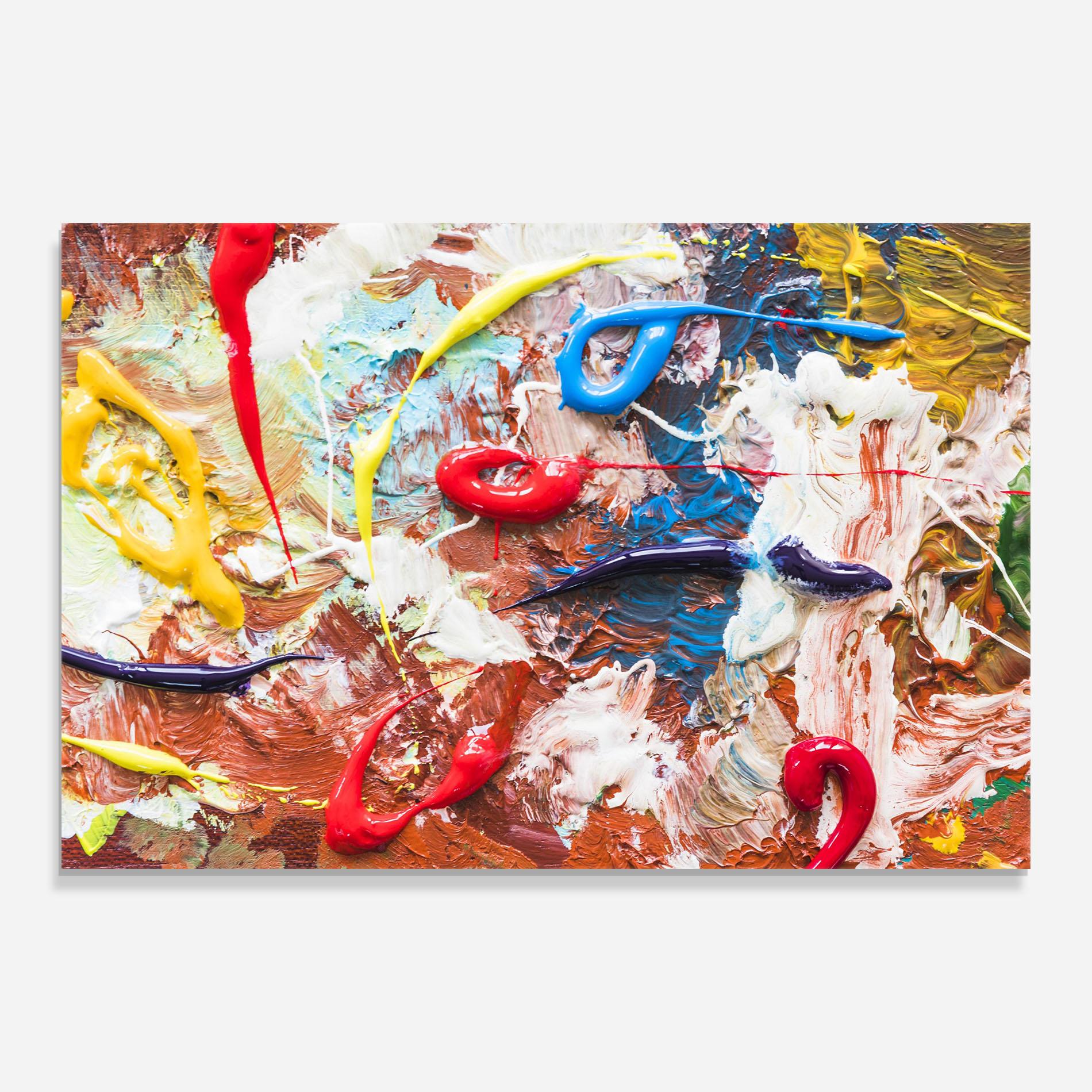 Tablou Sticla Paint Color mockup 0