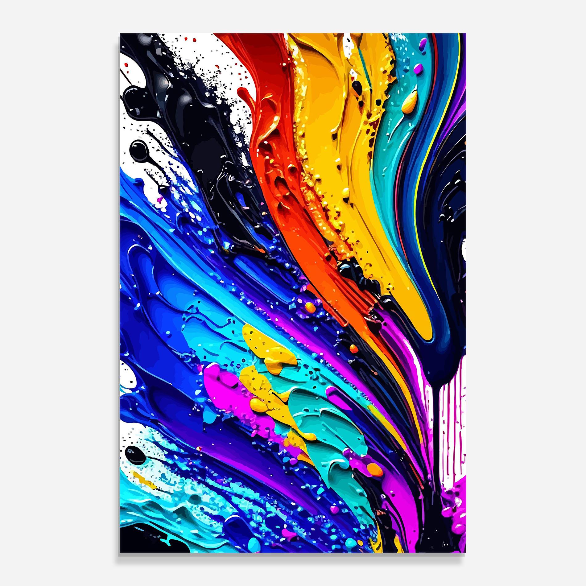 Tablou Sticla Beautiful Splash mockup 0