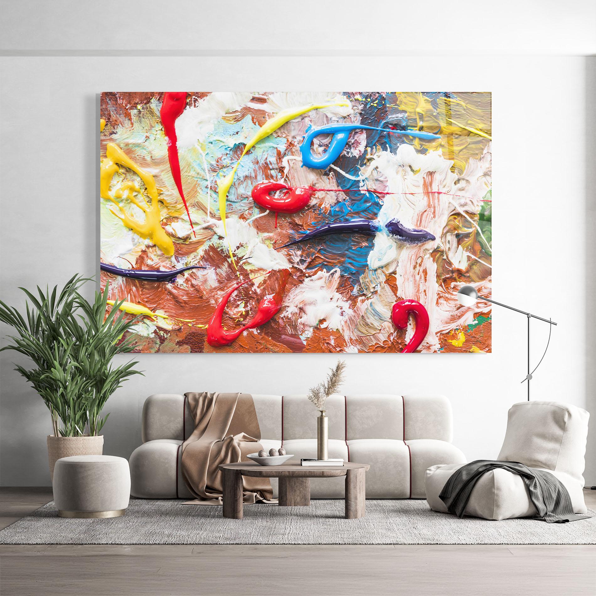 Tablou Sticla Paint Color mockup 9