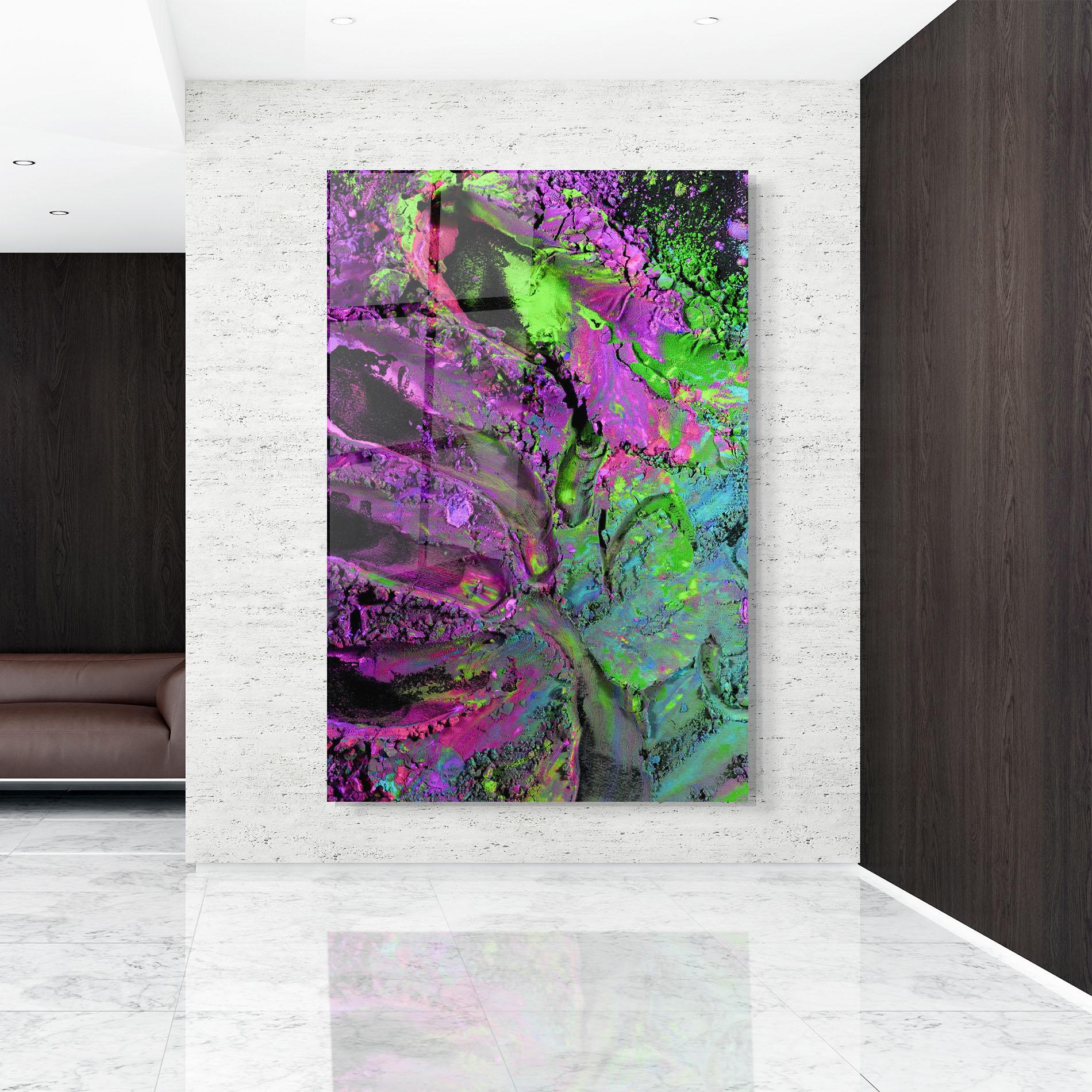 Tablou Sticla Purple Powder mockup 9