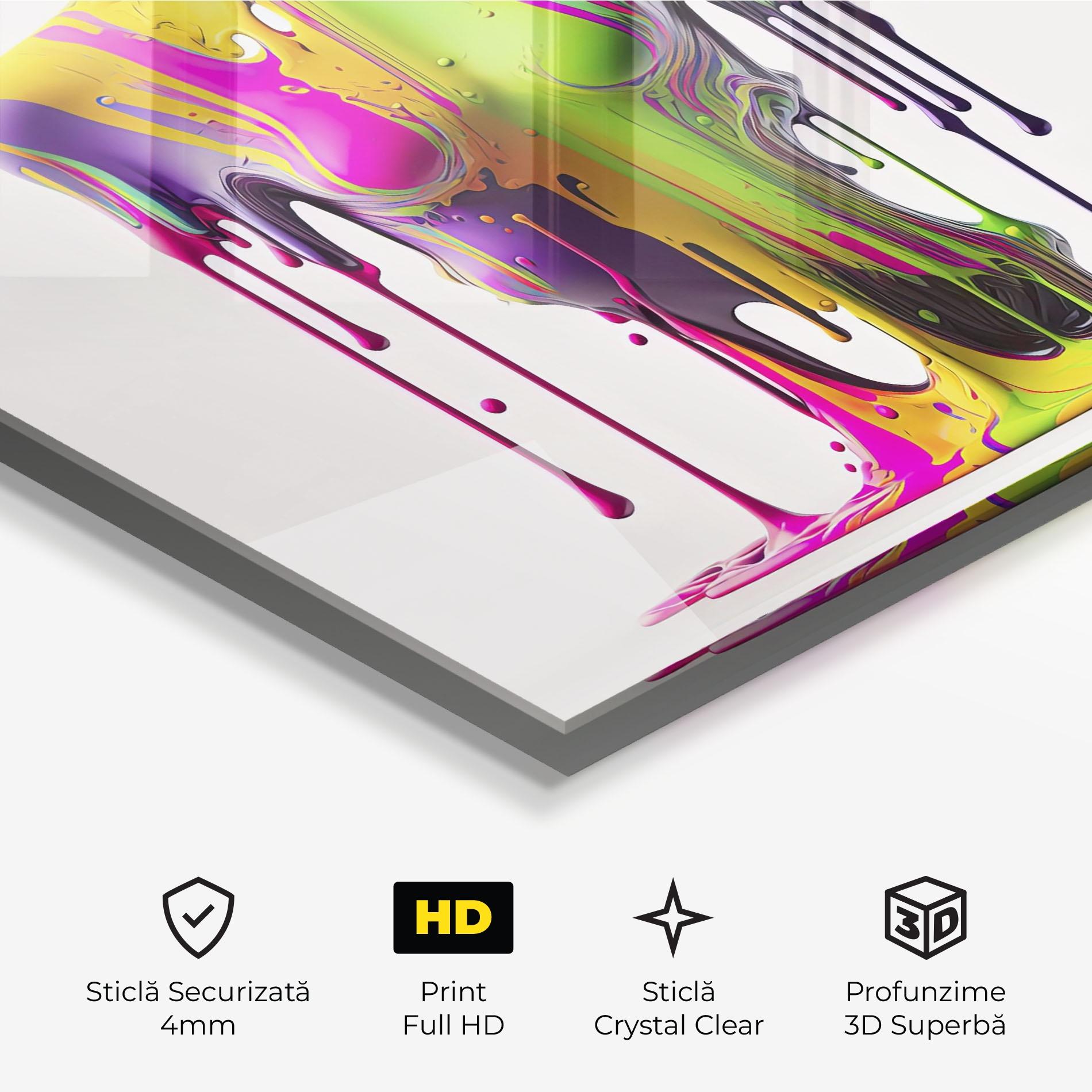 Tablou Sticla Colorful Body mockup 3