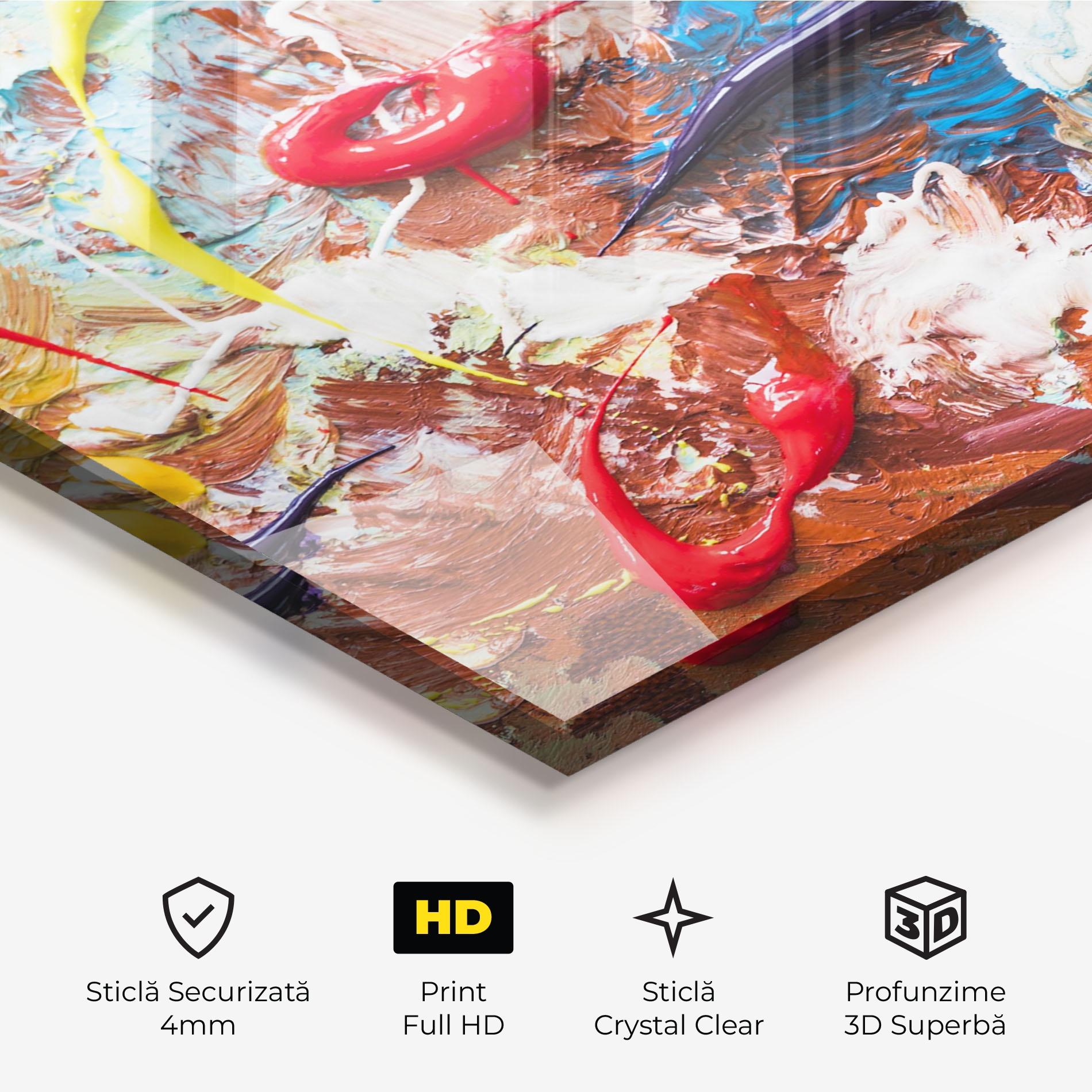 Tablou Sticla Paint Color mockup 3
