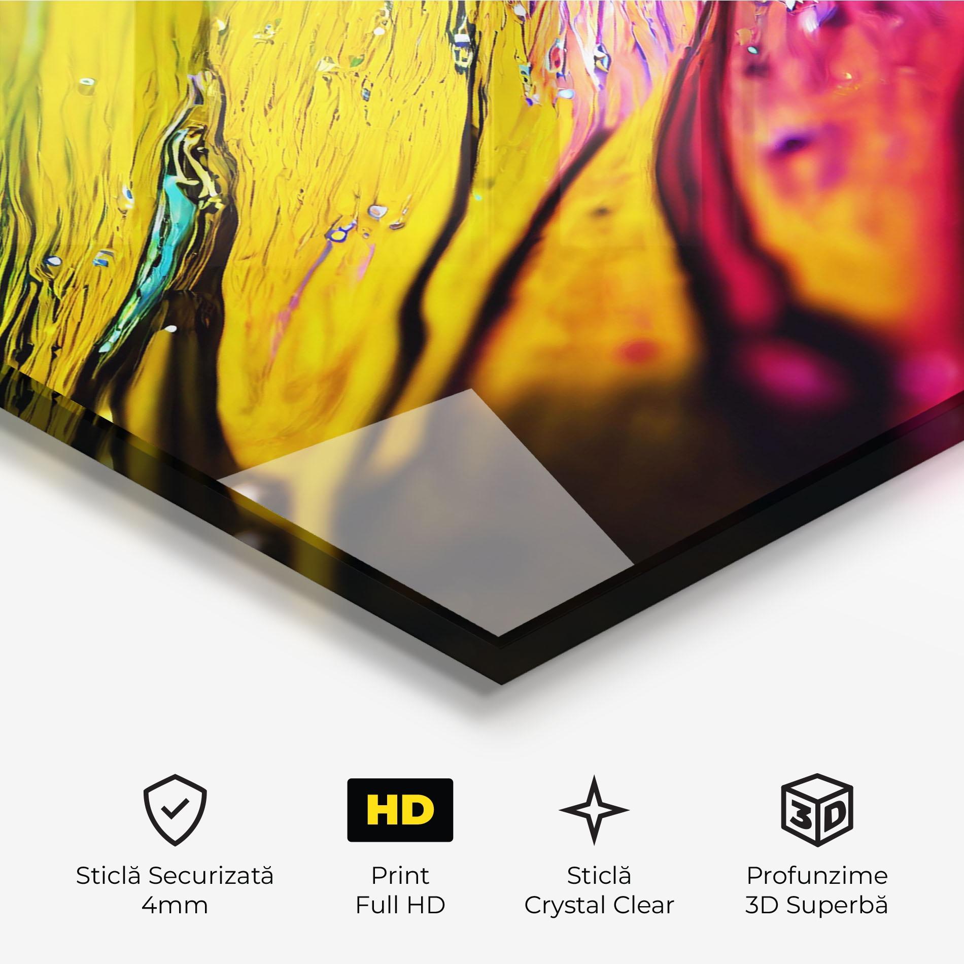 Tablou Sticla Yellow Green mockup 3