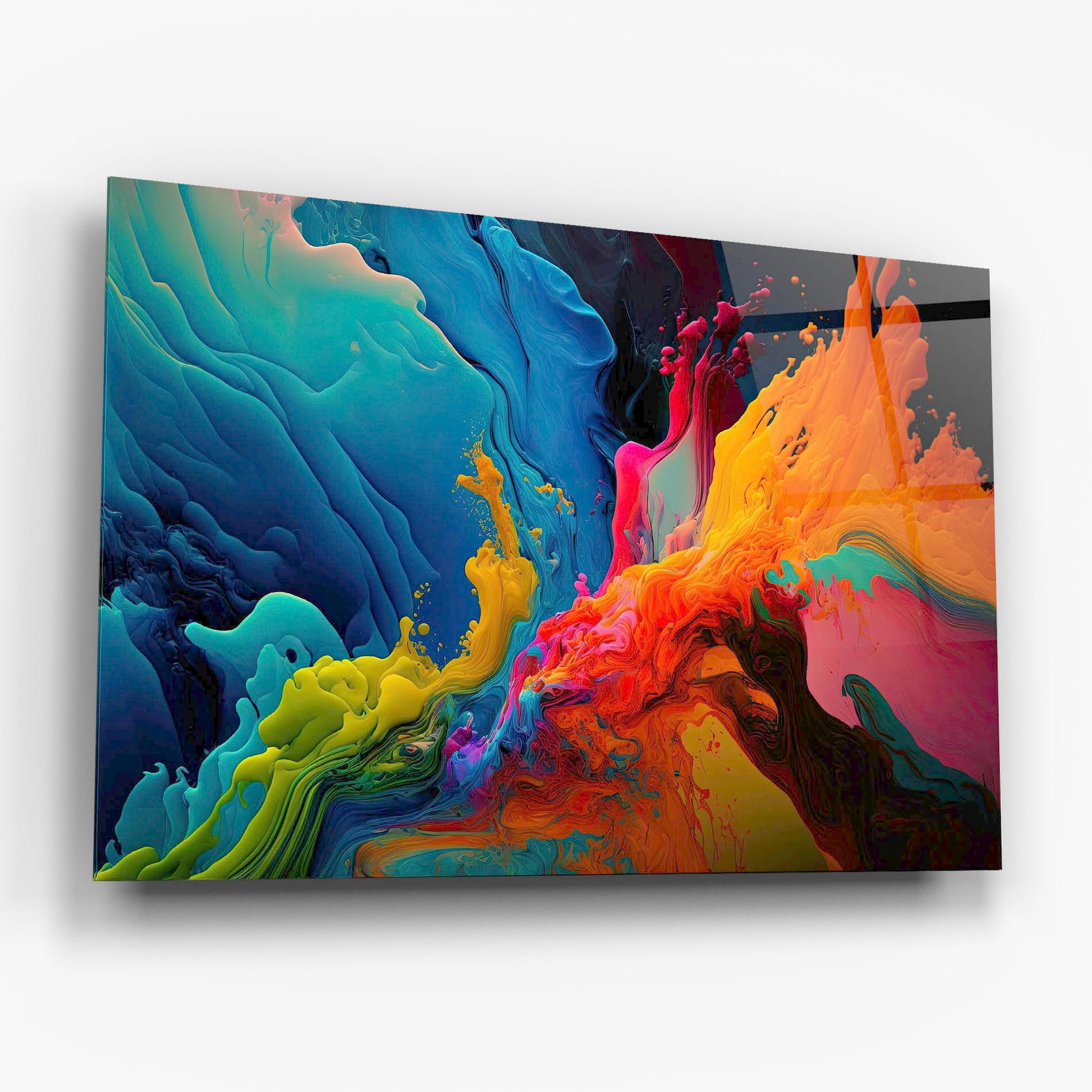 Tablou Sticla Color Floating mockup 6