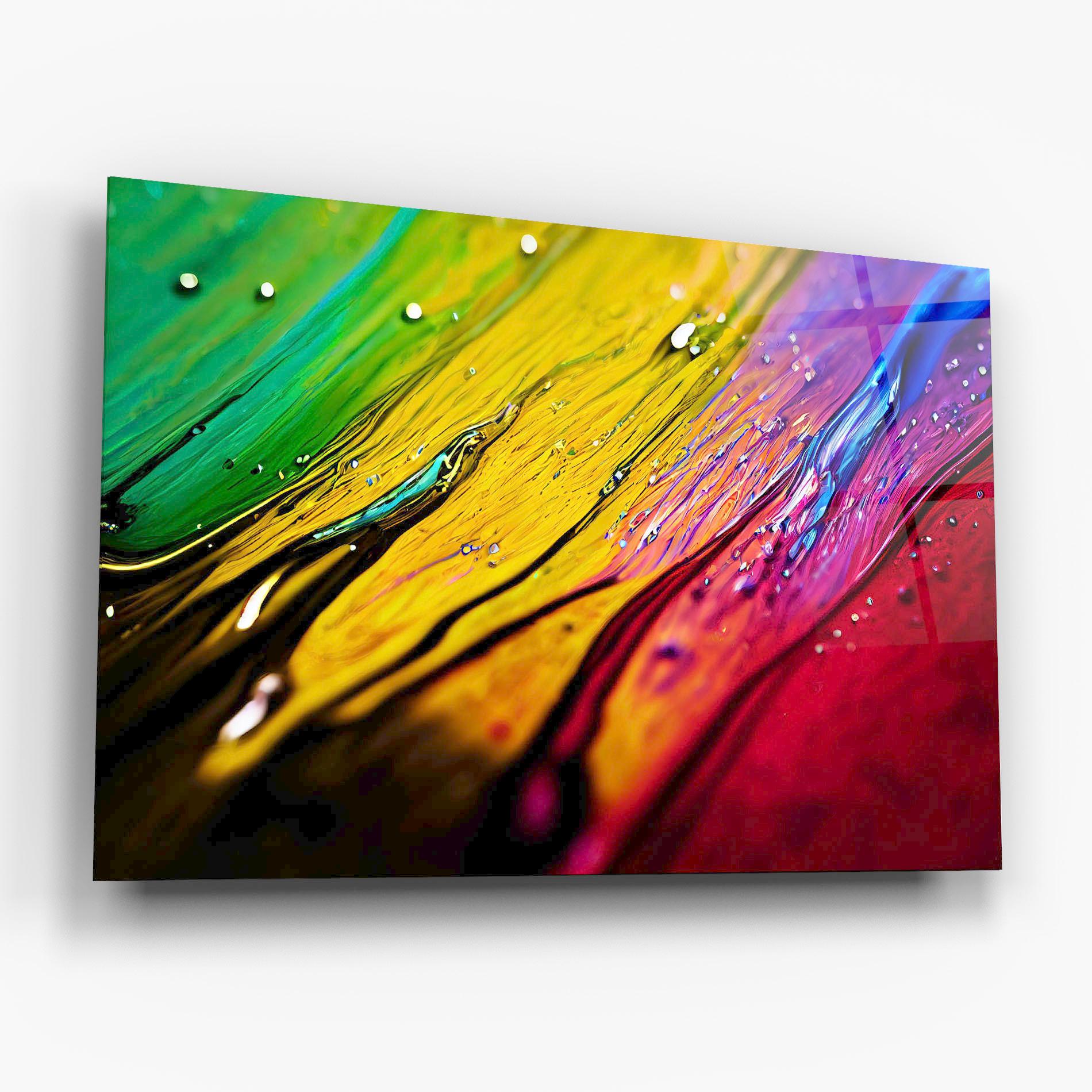 Tablou Sticla Yellow Green mockup 6