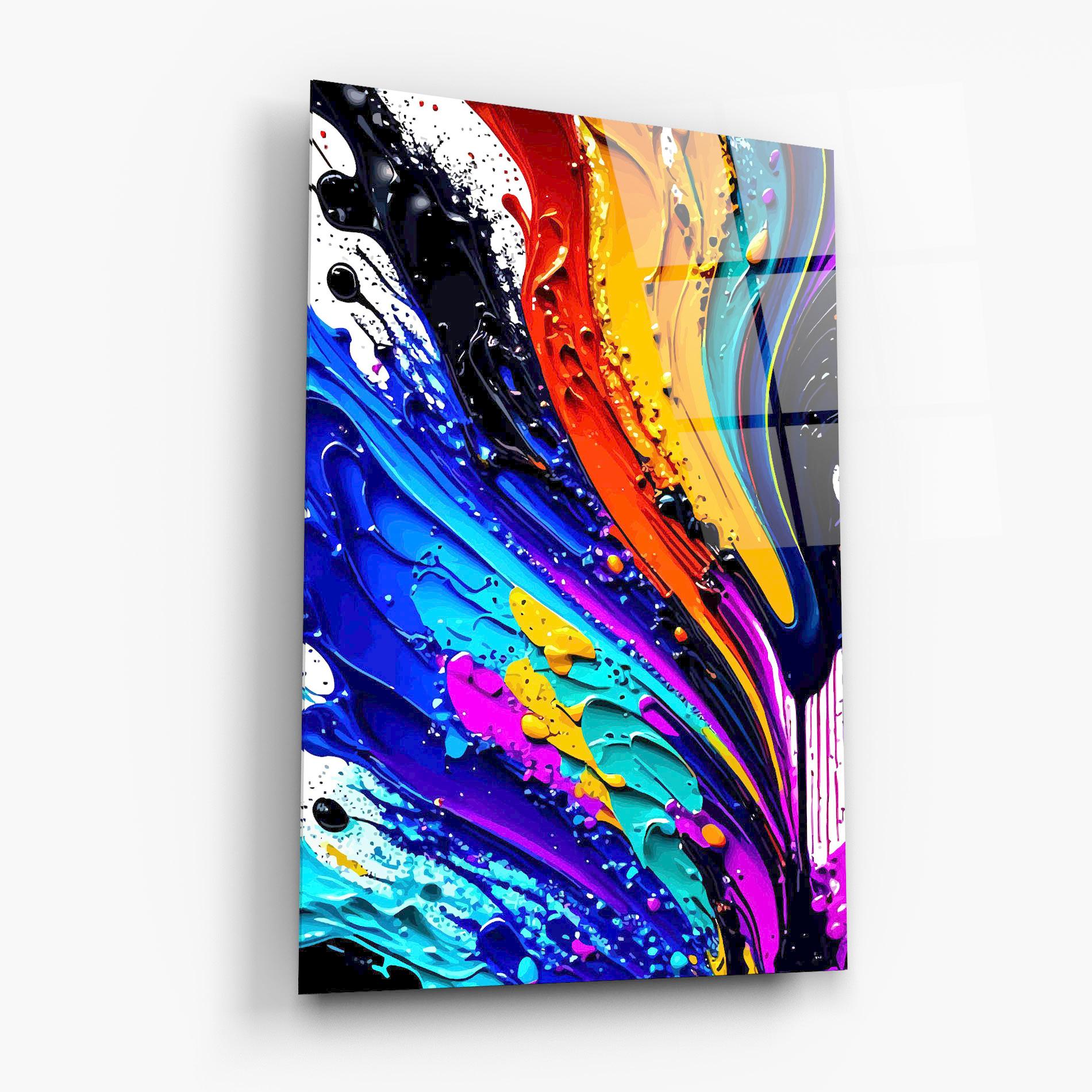 Tablou Sticla Beautiful Splash mockup 6