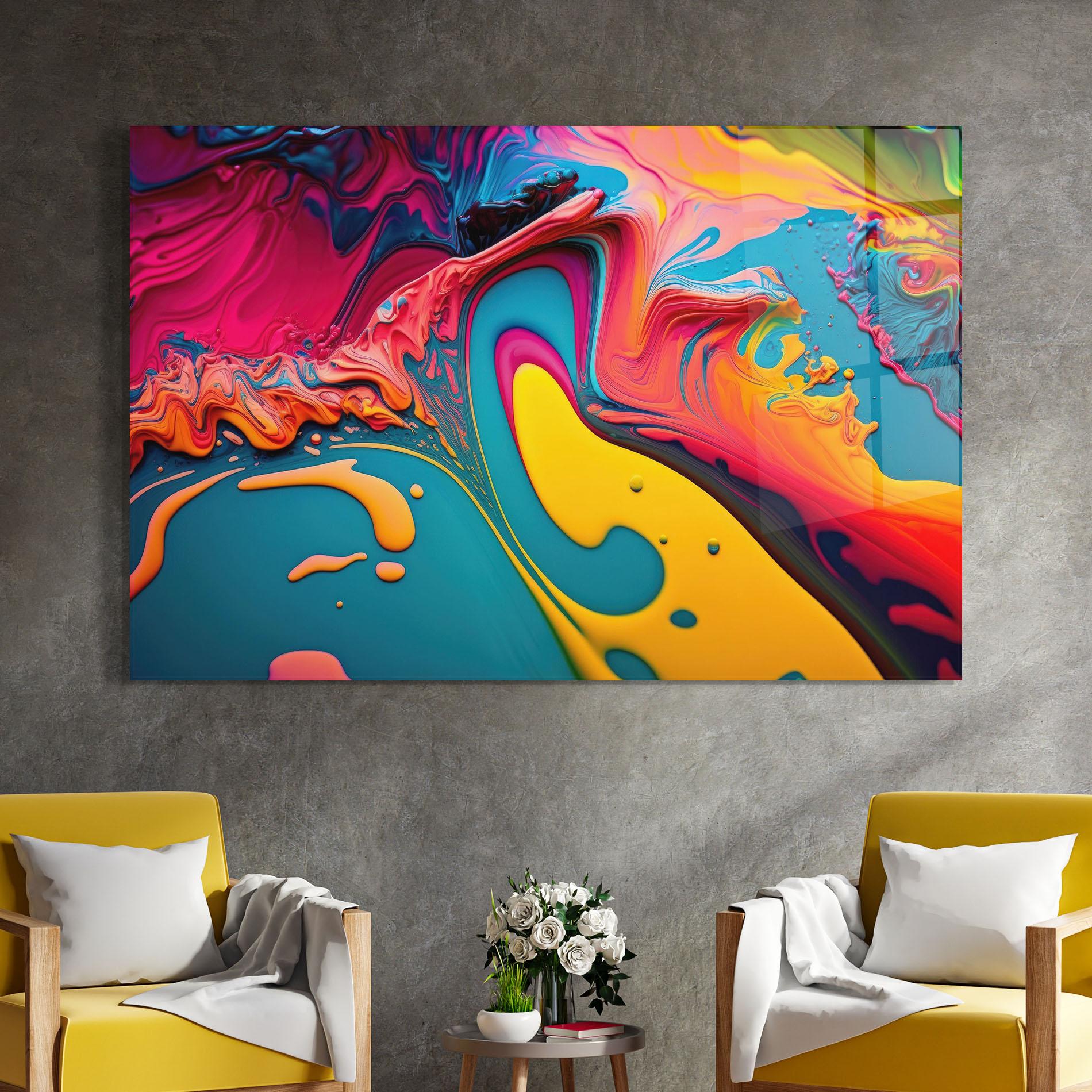 Tablou Sticla Acrylic Close Up mockup 4