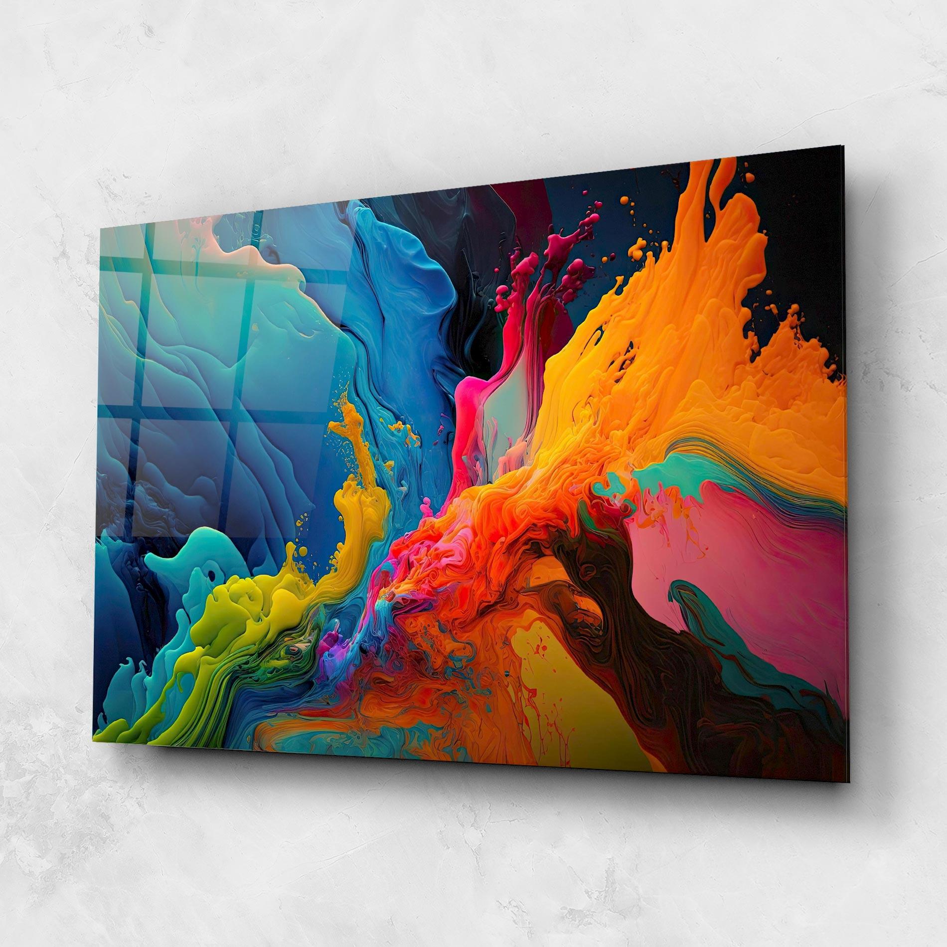 Tablou Sticla Color Floating mockup 1