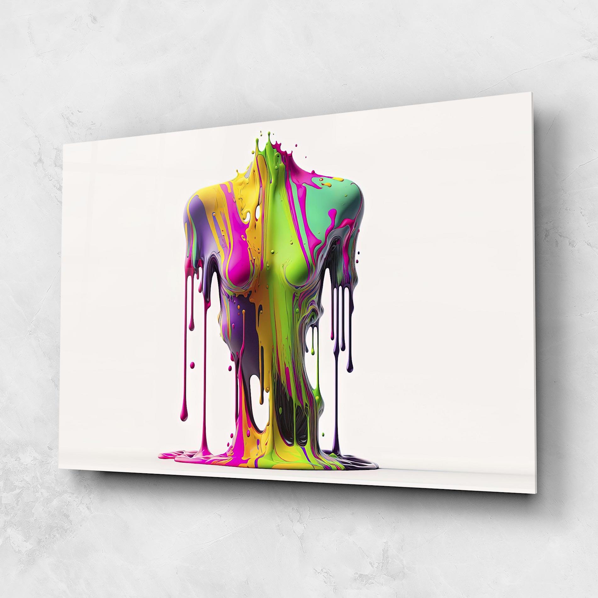 Tablou Sticla Colorful Body mockup 1