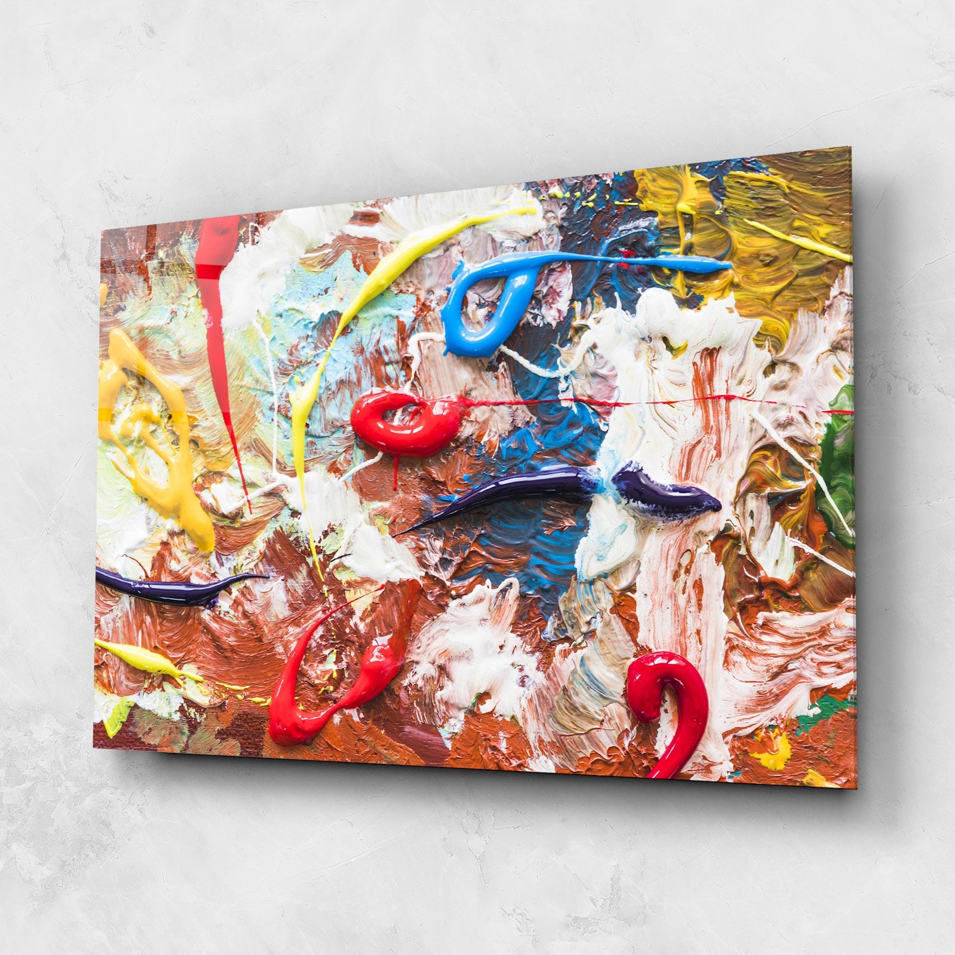 Tablou Sticla Paint Color mockup 1