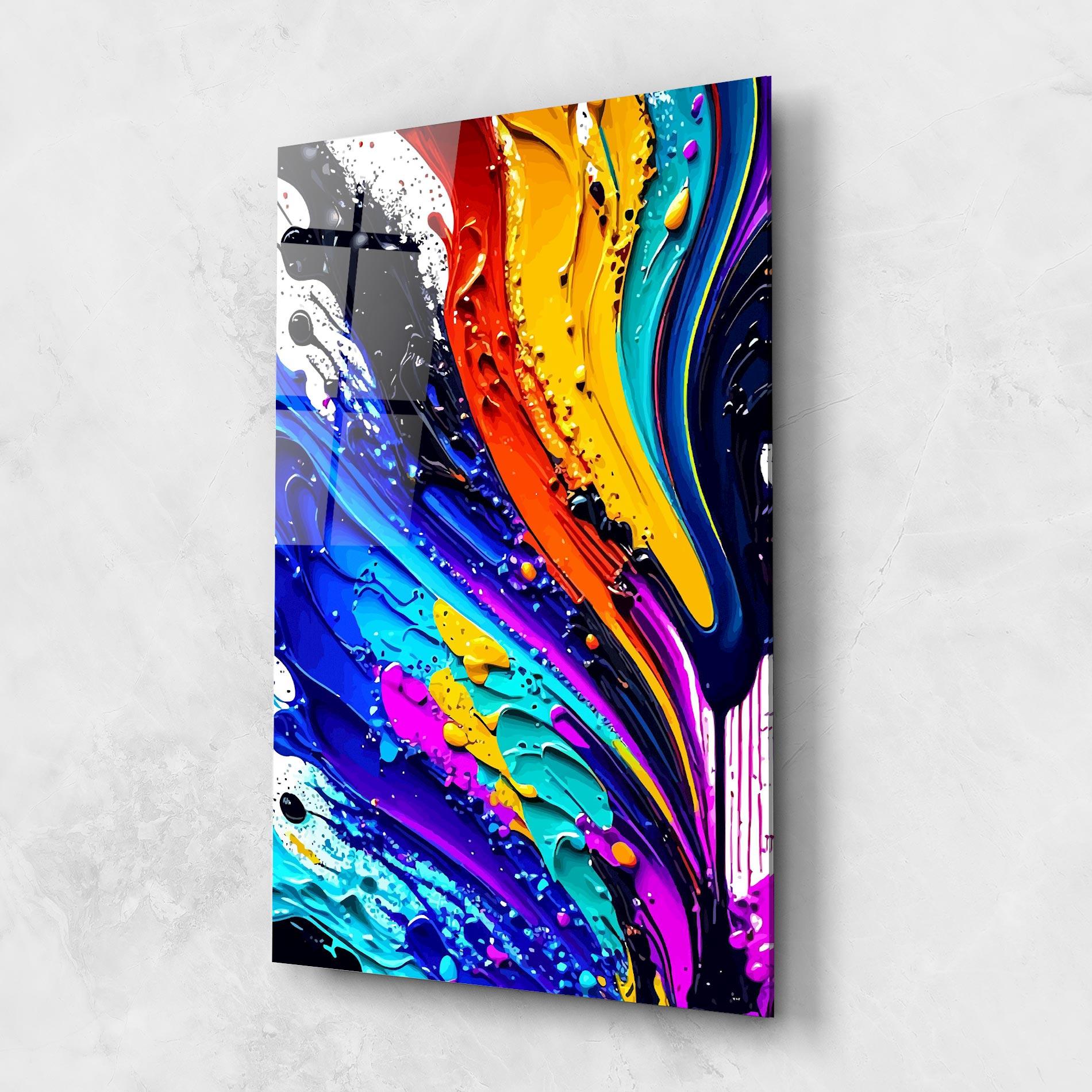 Tablou Sticla Beautiful Splash mockup 1