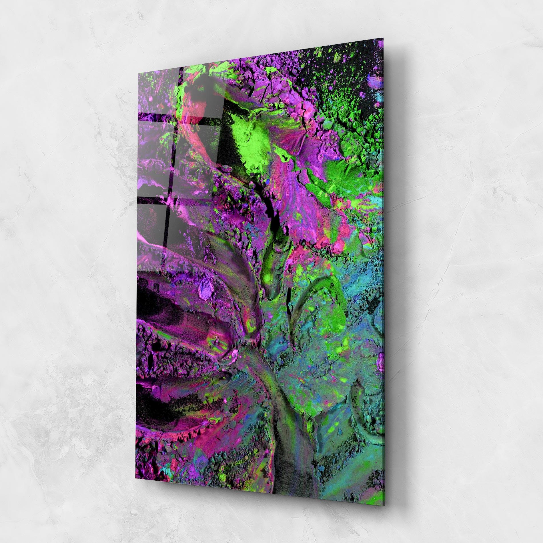 Tablou Sticla Purple Powder mockup 1