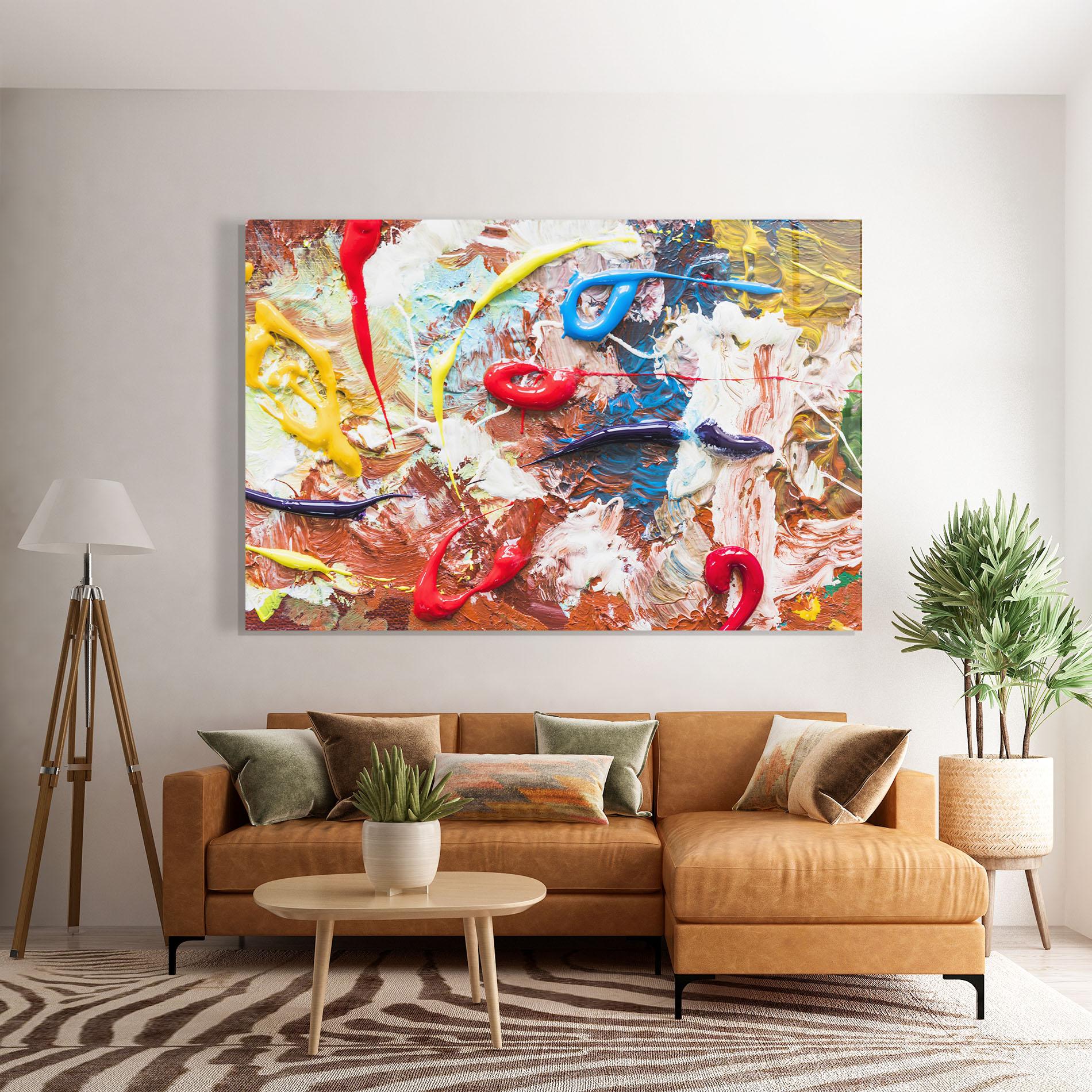 Tablou Sticla Paint Color mockup 7