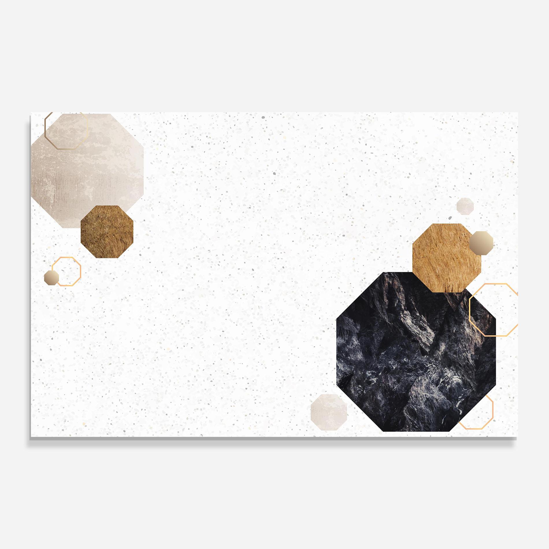 Tablou Sticla Big Hexagon mockup 0