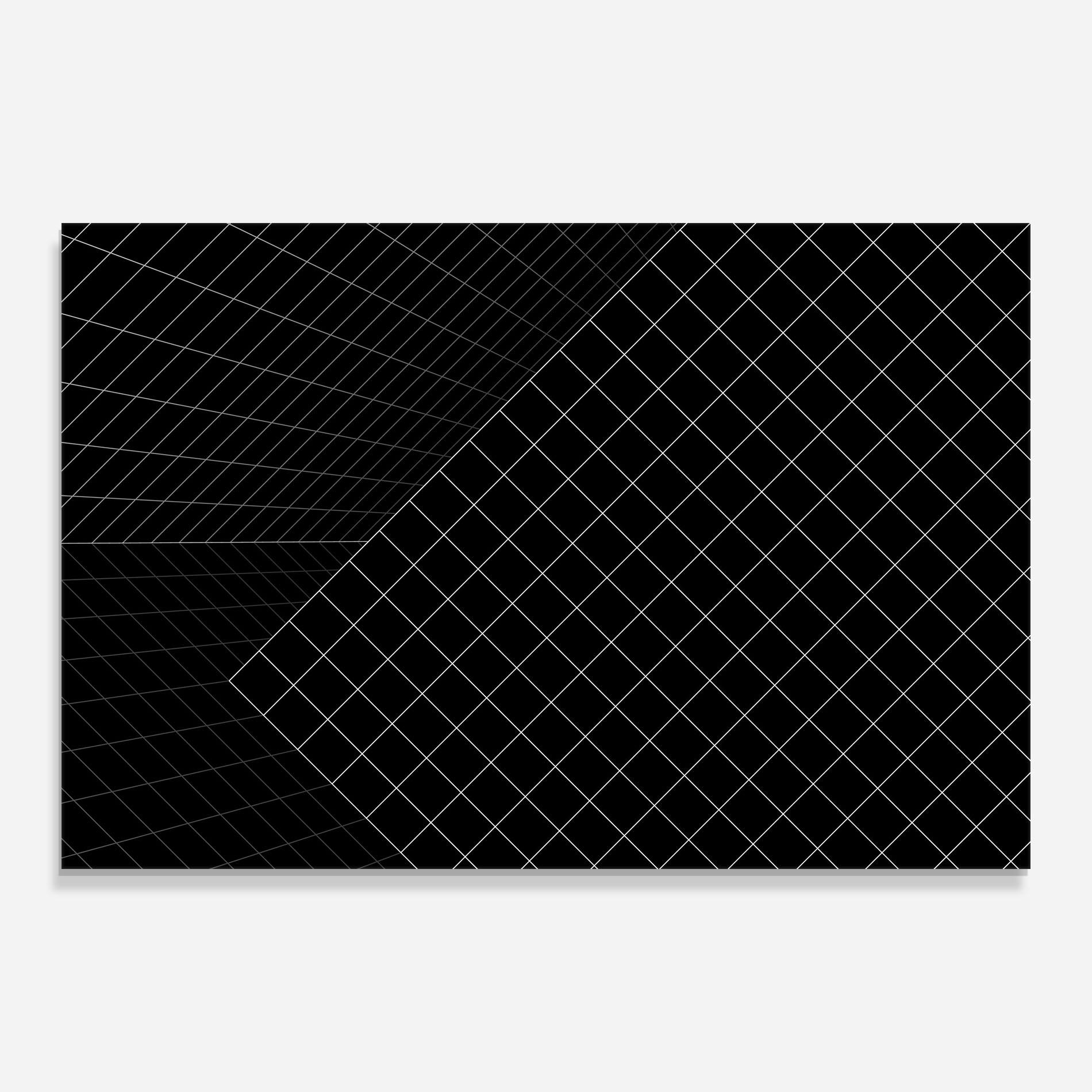 Tablou Sticla Black Square mockup 0