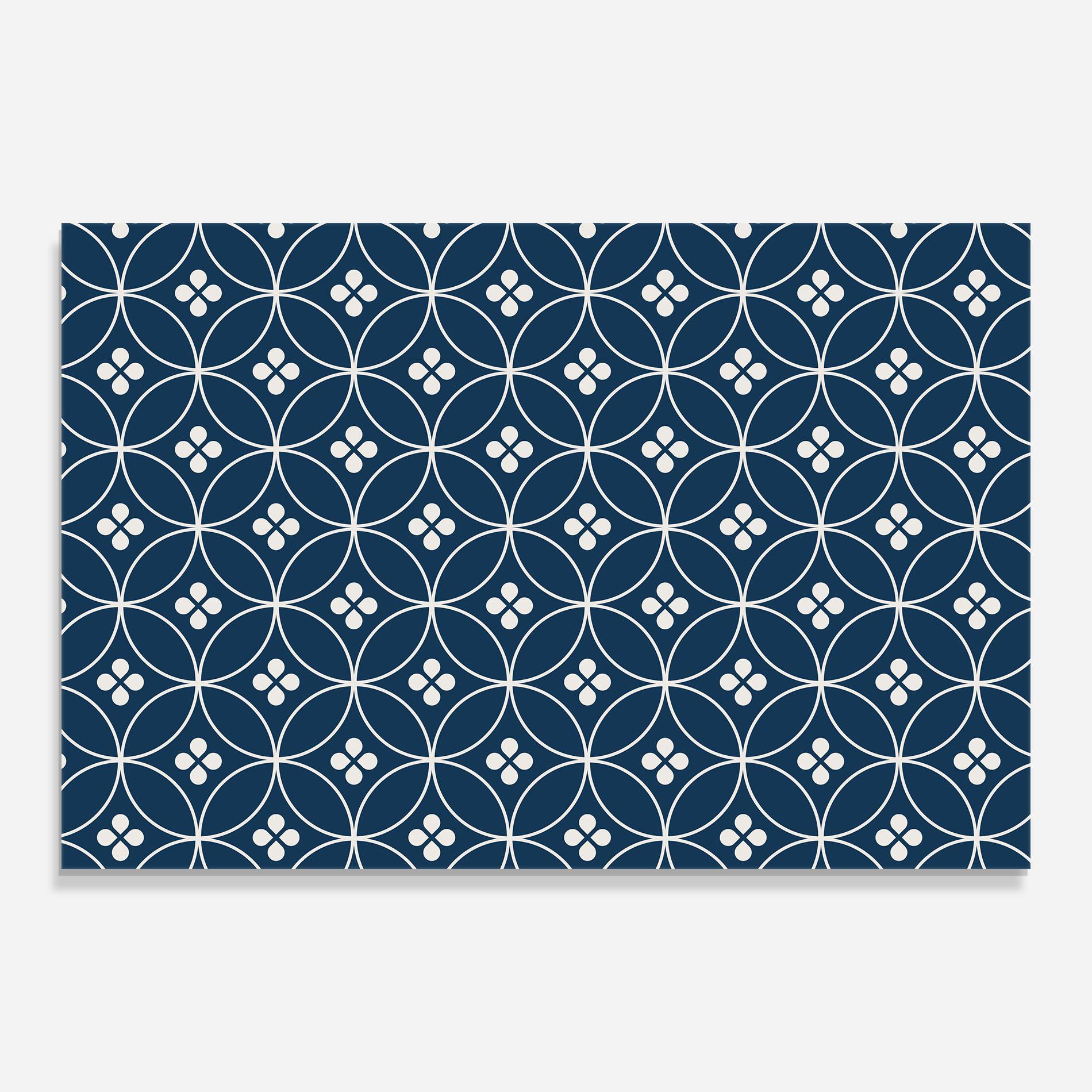 Tablou Sticla Blue Circle mockup 0