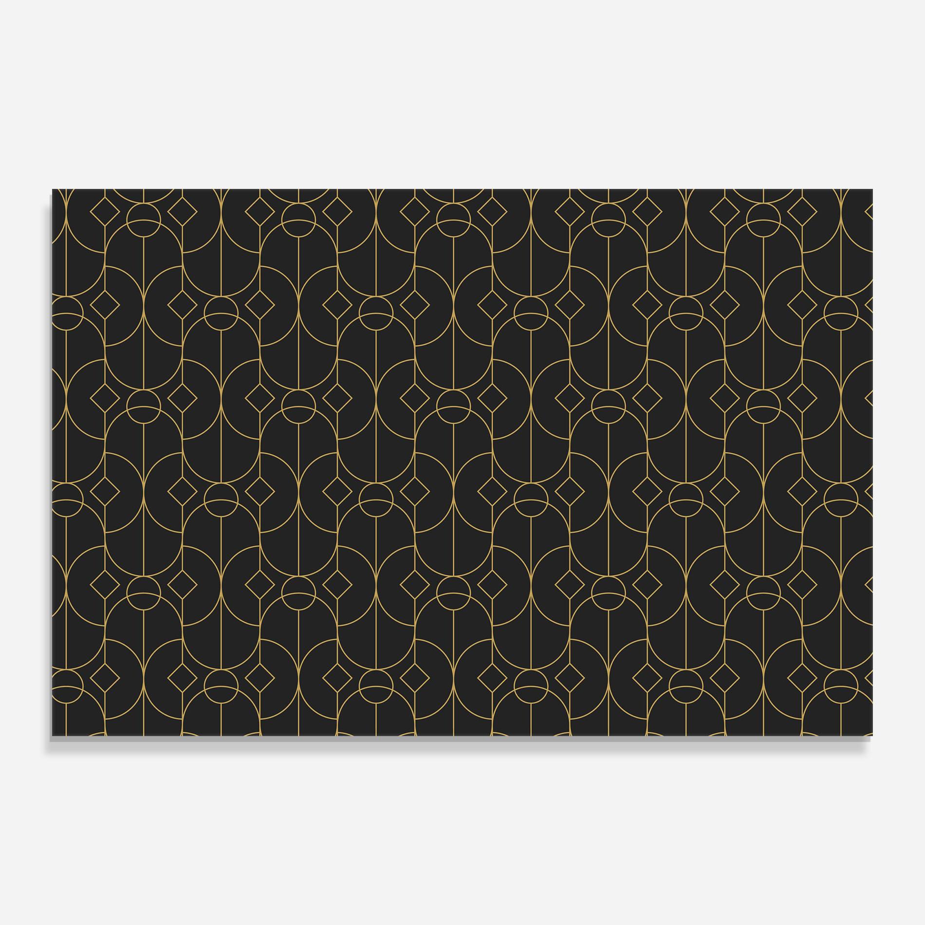 Tablou Sticla Gold Geometric mockup 0