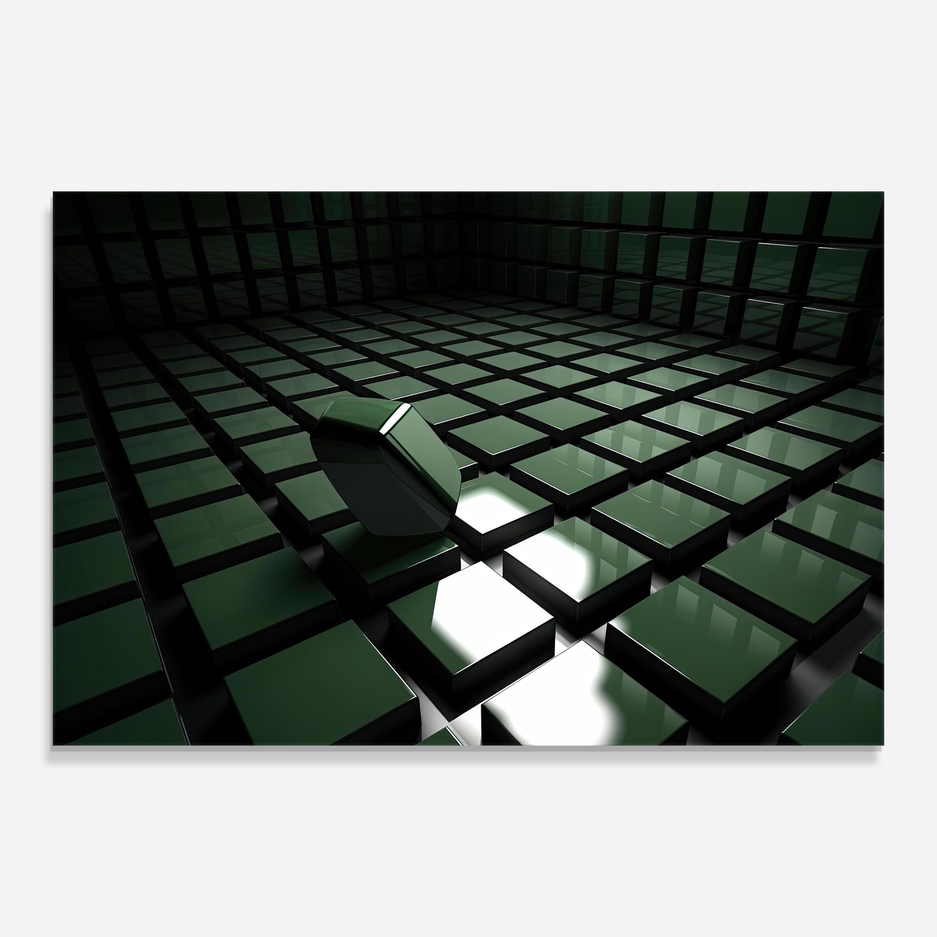 Green Shape Floating mockup 0