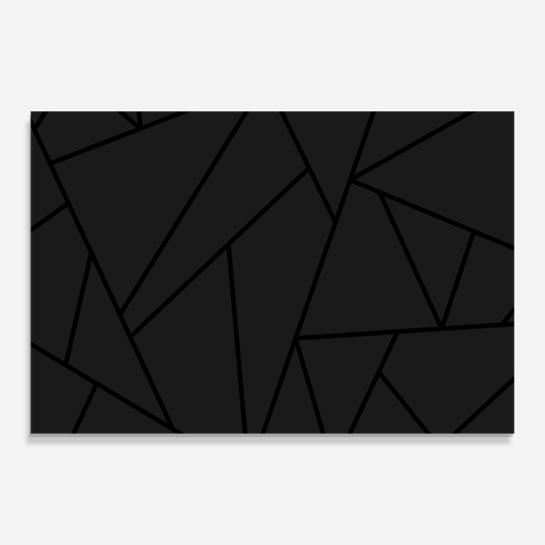 Tablou Sticla Grey Triangle mockup 0